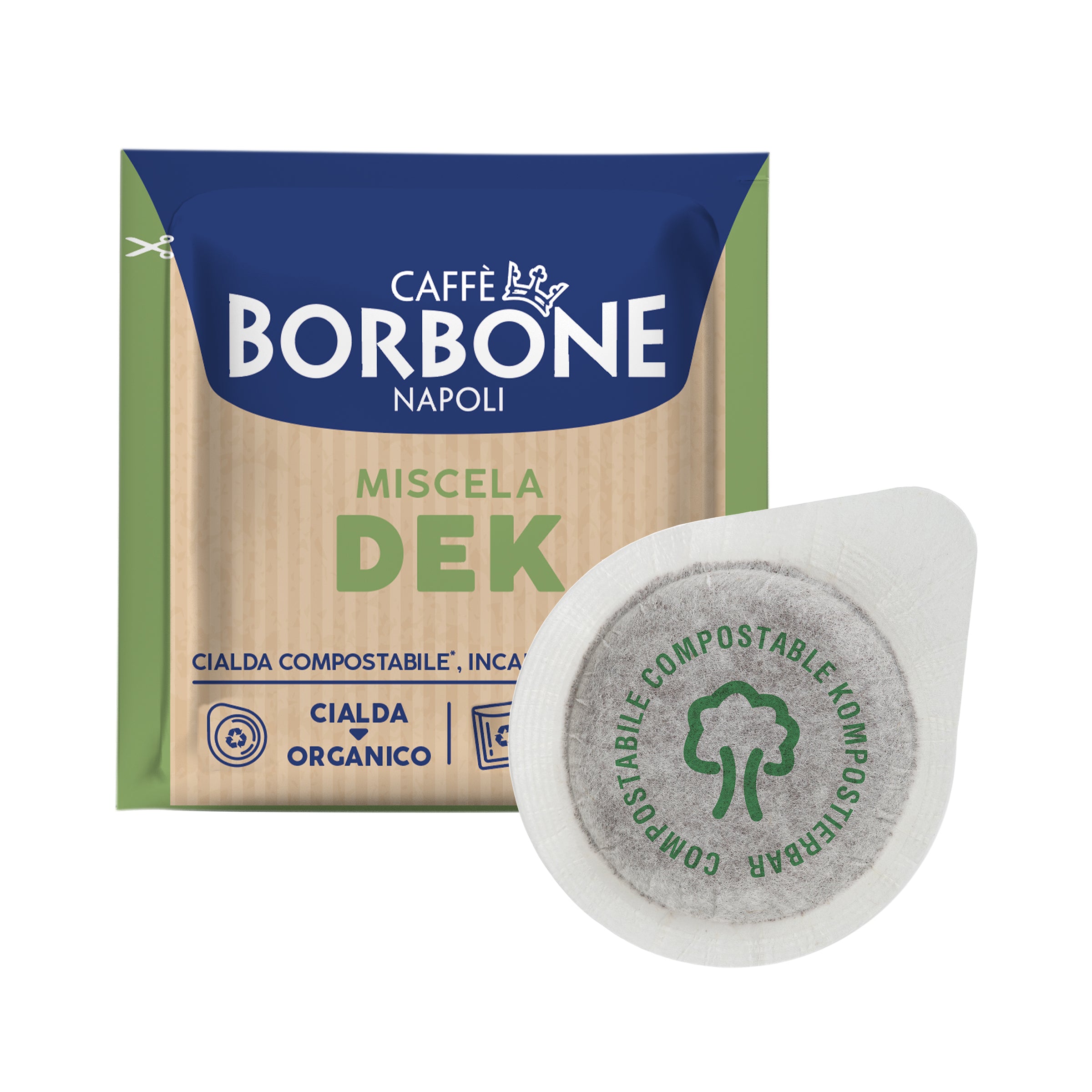 Cialde ESE 44 mm Caffè Borbone Miscela VERDE DEK