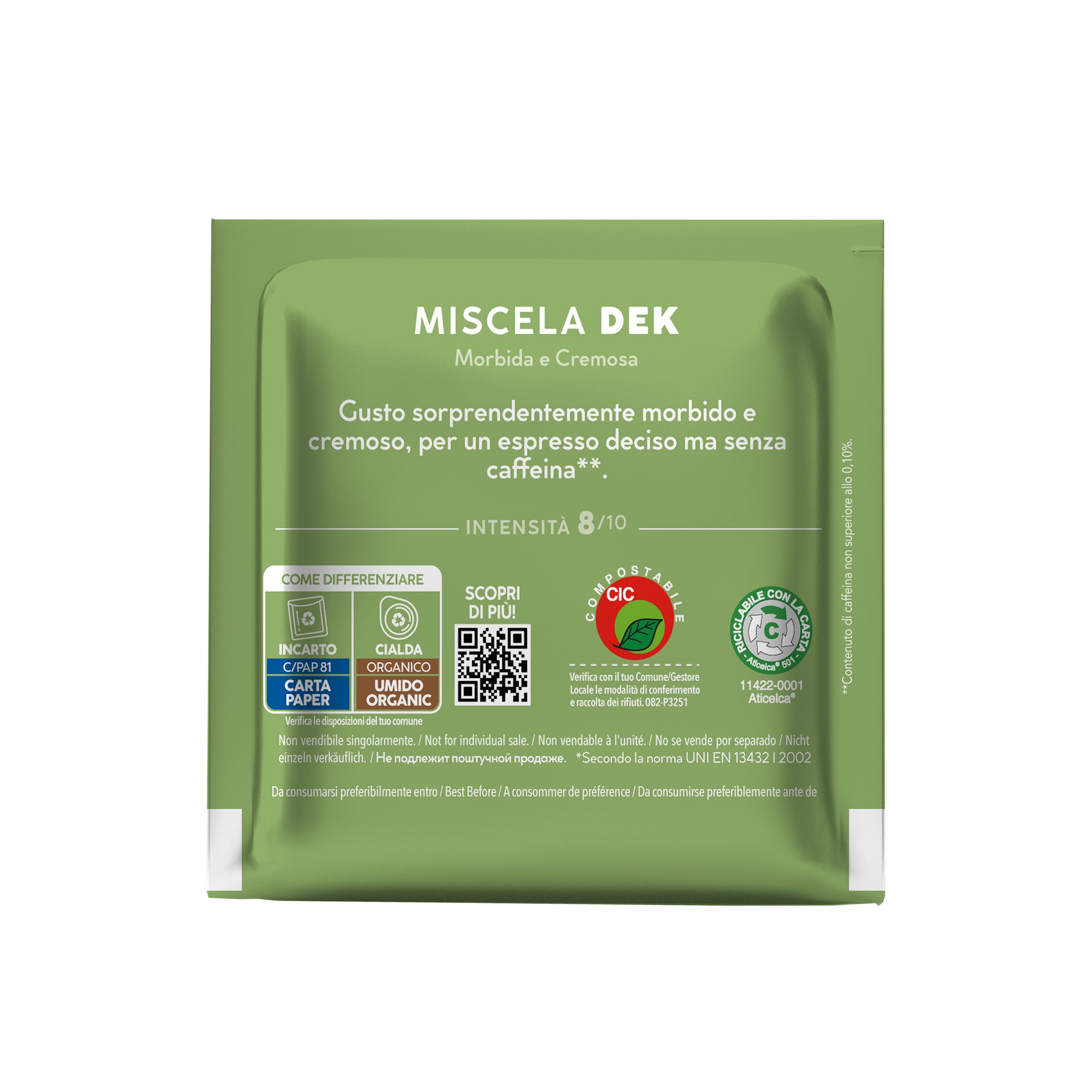 Cialde ESE 44 mm Caffè Borbone Miscela VERDE DEK