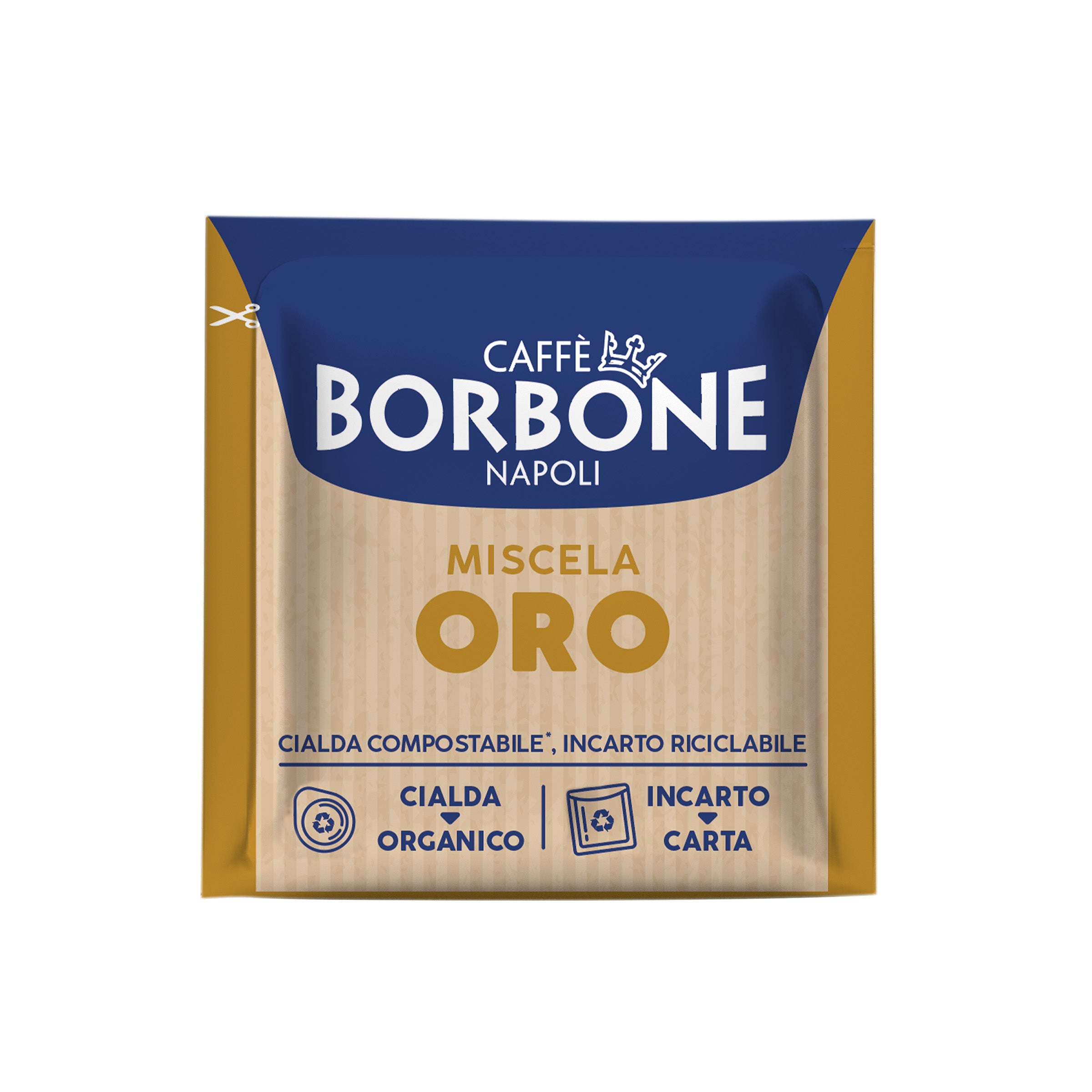 GOLD Mischung ESE Papierpads 44 mm Caffè Borbone