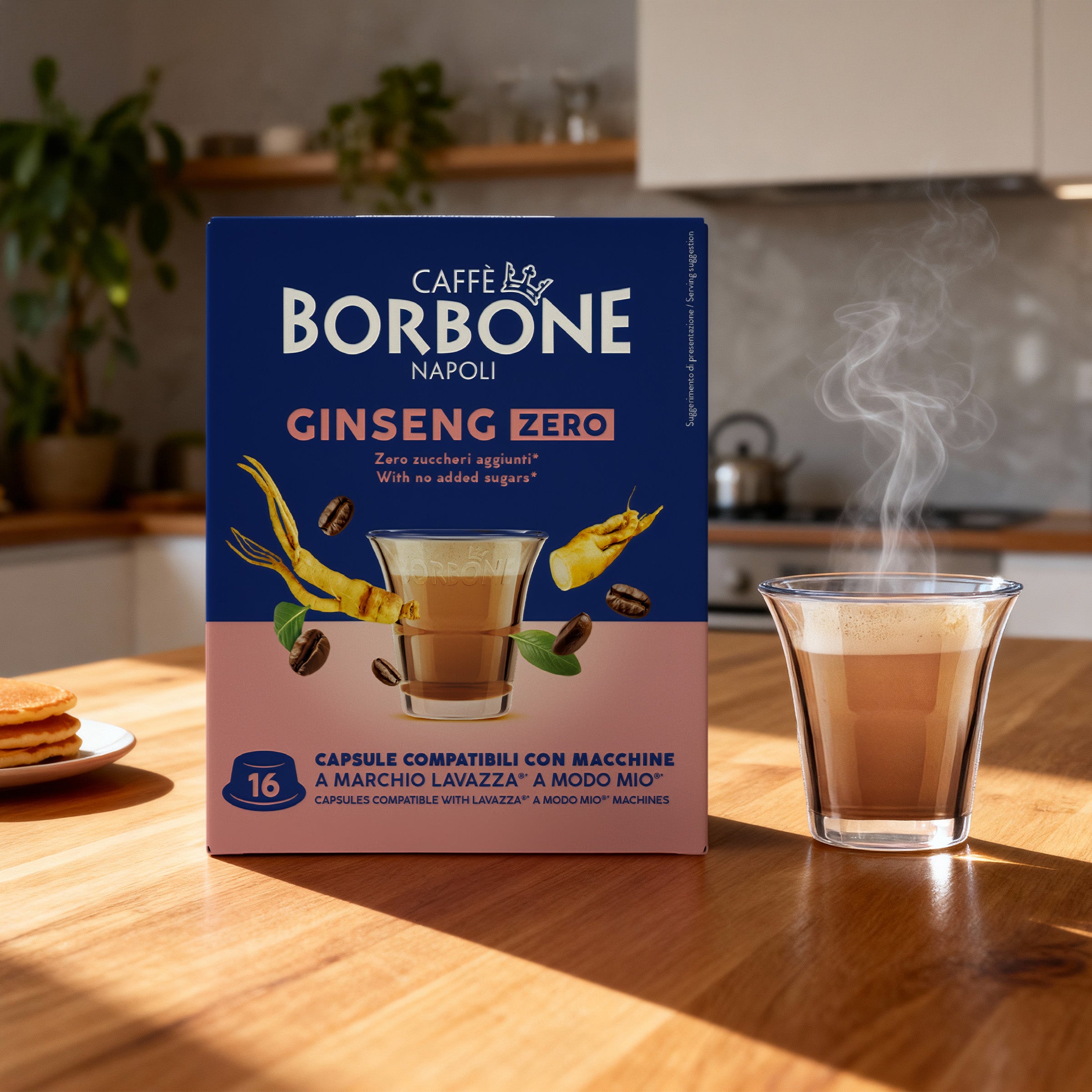 kapseln Borbone für lösliches getränk GINSENG ZERO
