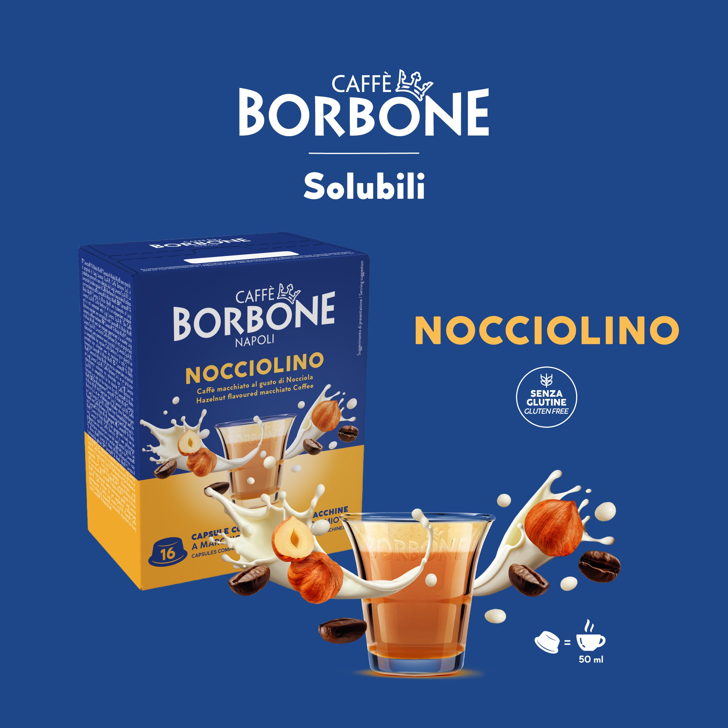 Kapseln Haselnuss Getränk Caffè Borbone