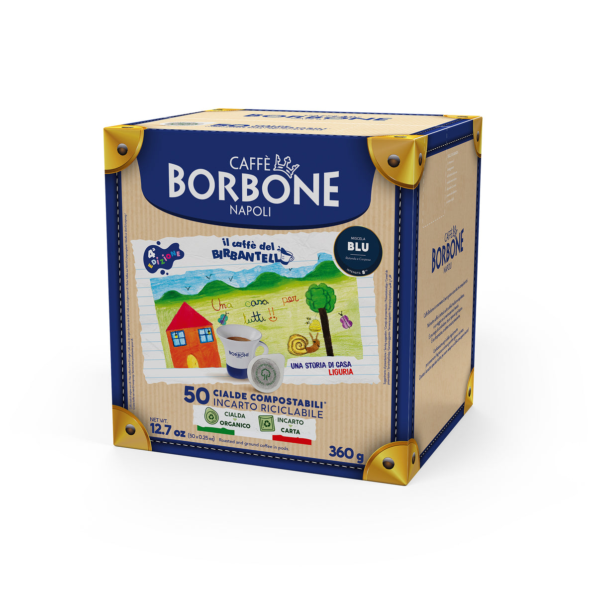 Caffè del Birbantello - 50 Cialde Caffè Borbone Miscela BLU
