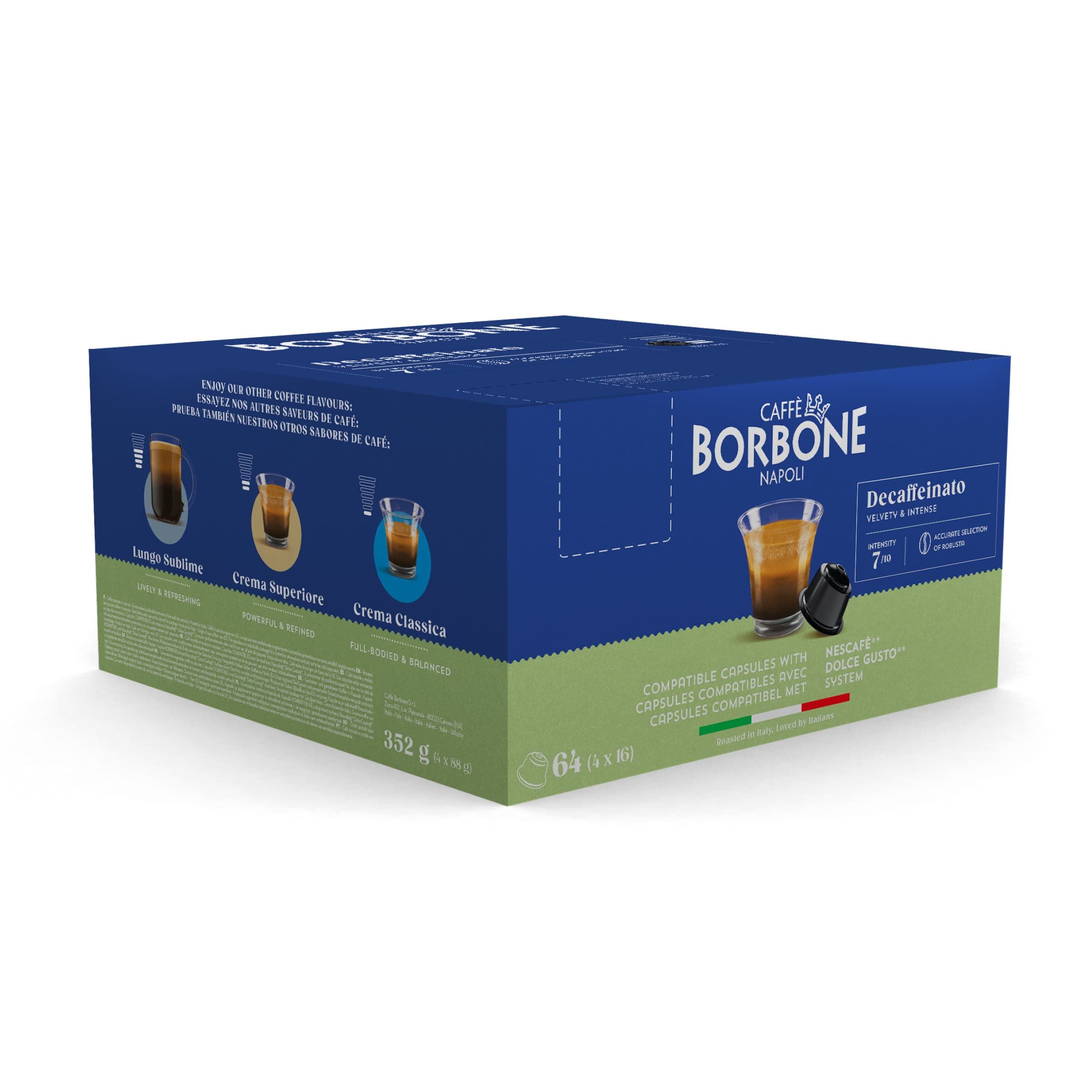 Decaffeinato Neue Kapseln, kompatibel mit Nescafè®* Dolce Gusto®* Kaffeemaschinen