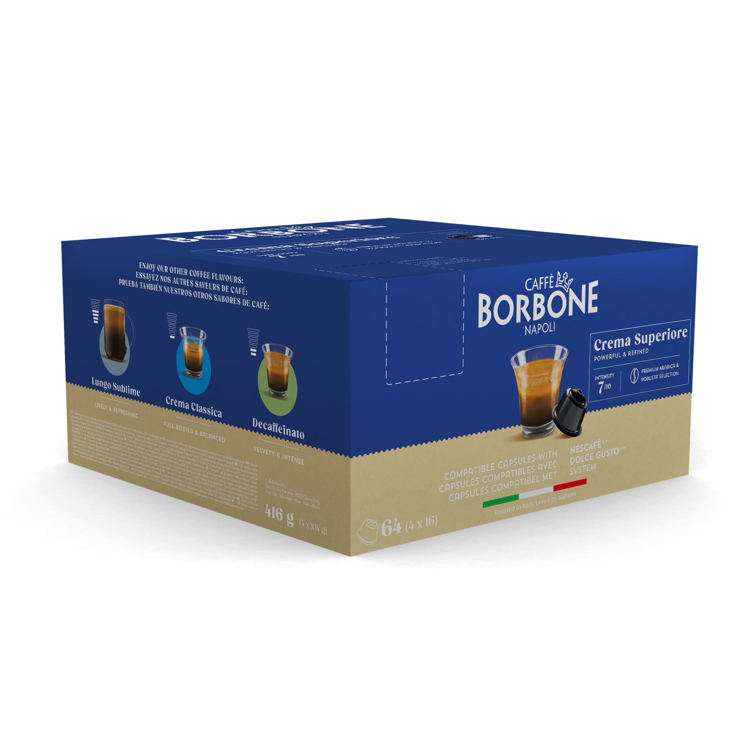 Crema Superiore Neue Kapseln, kompatibel mit Nescafè®* Dolce Gusto®* Kaffeemaschinen