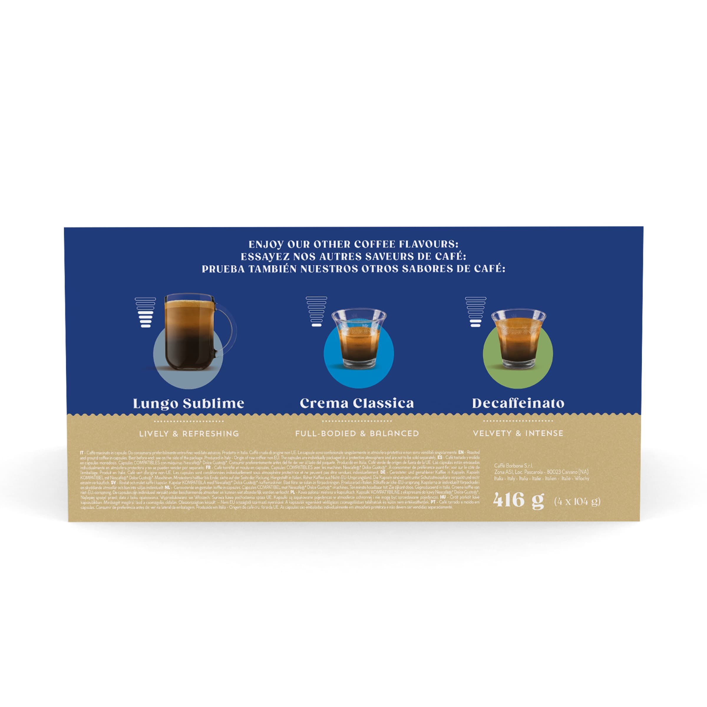 Crema Superiore Neue Kapseln, kompatibel mit Nescafè®* Dolce Gusto®* Kaffeemaschinen