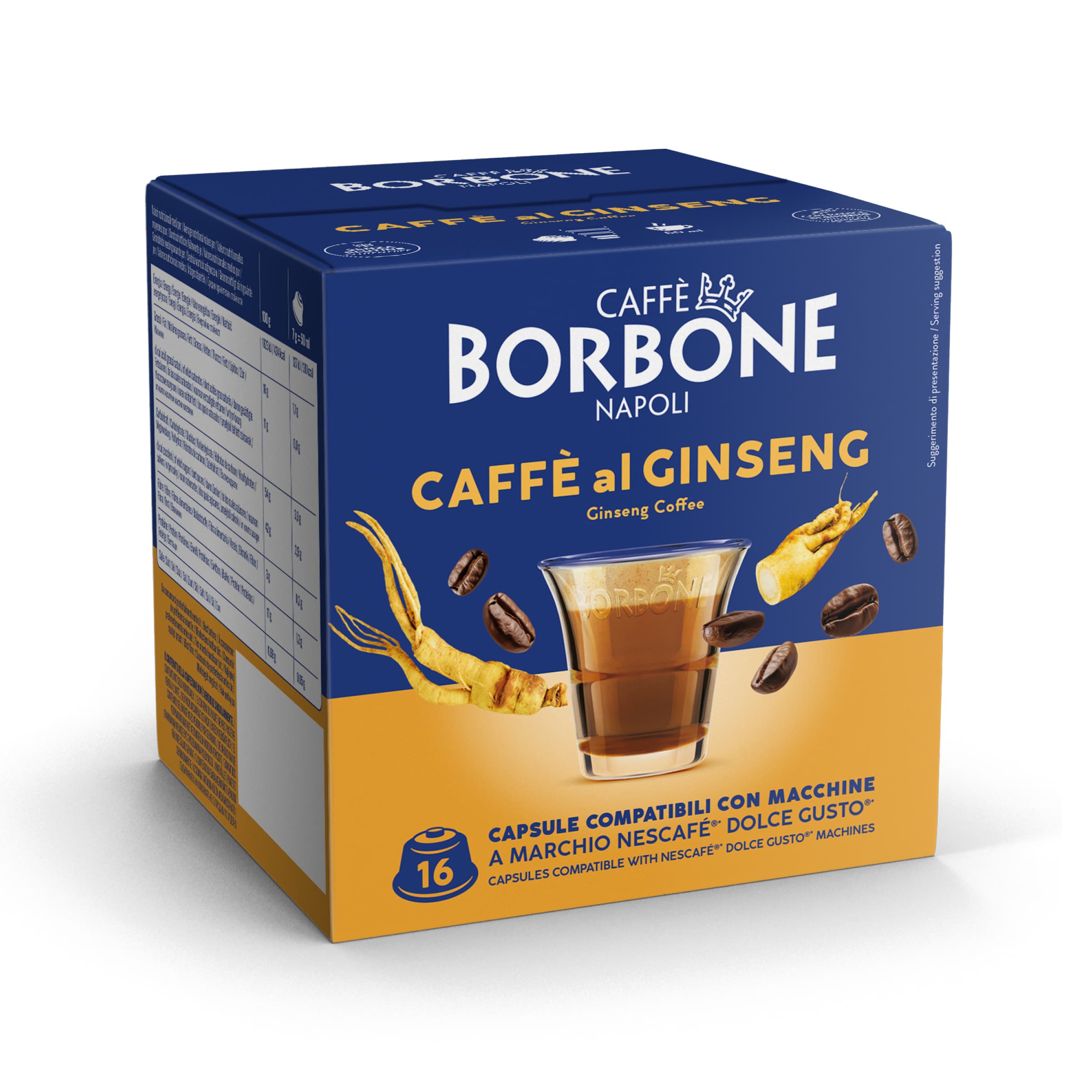 AROMATISIERTE GINSENG Kapseln Kompatibel mit Kaffeemaschinen Nescafè®* Dolce Gusto®*