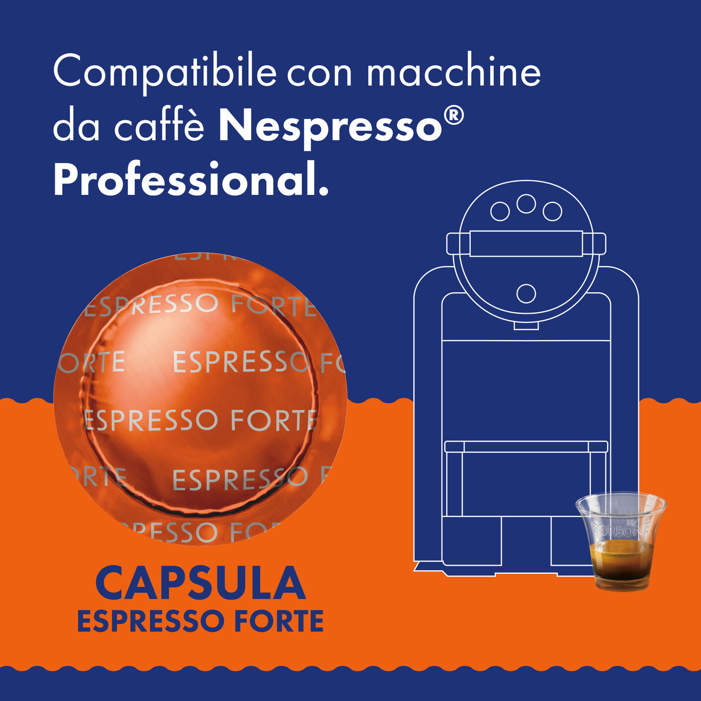 Nespresso®* Professional Espresso Forte kompatible Kapseln