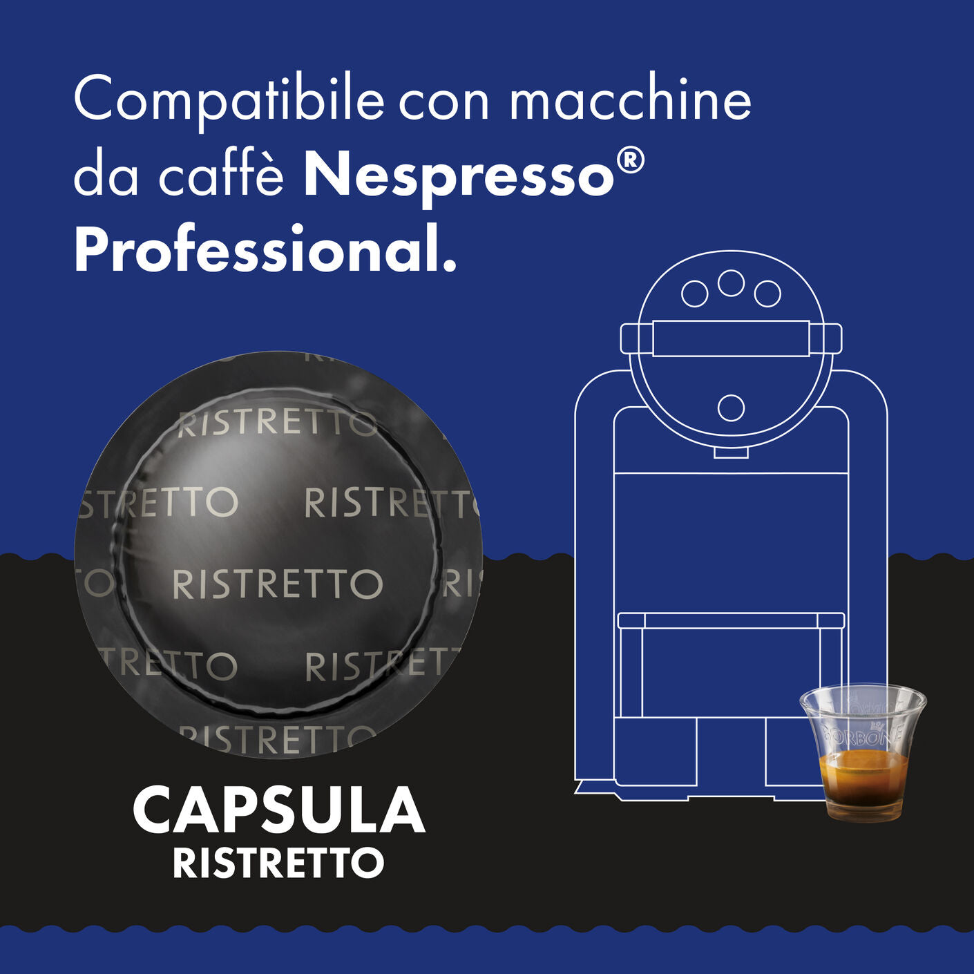 Nespresso®* Professional Ristretto KOMPATIBLE KAPSELN