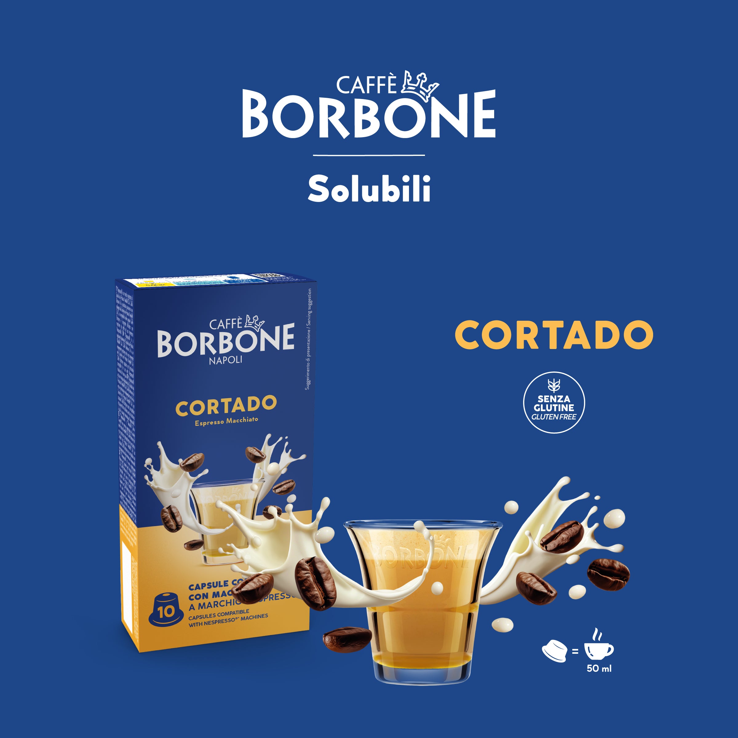 Capsule Borbone Per Bevanda Solubile CORTADO Al Gusto di Espresso Macchiato