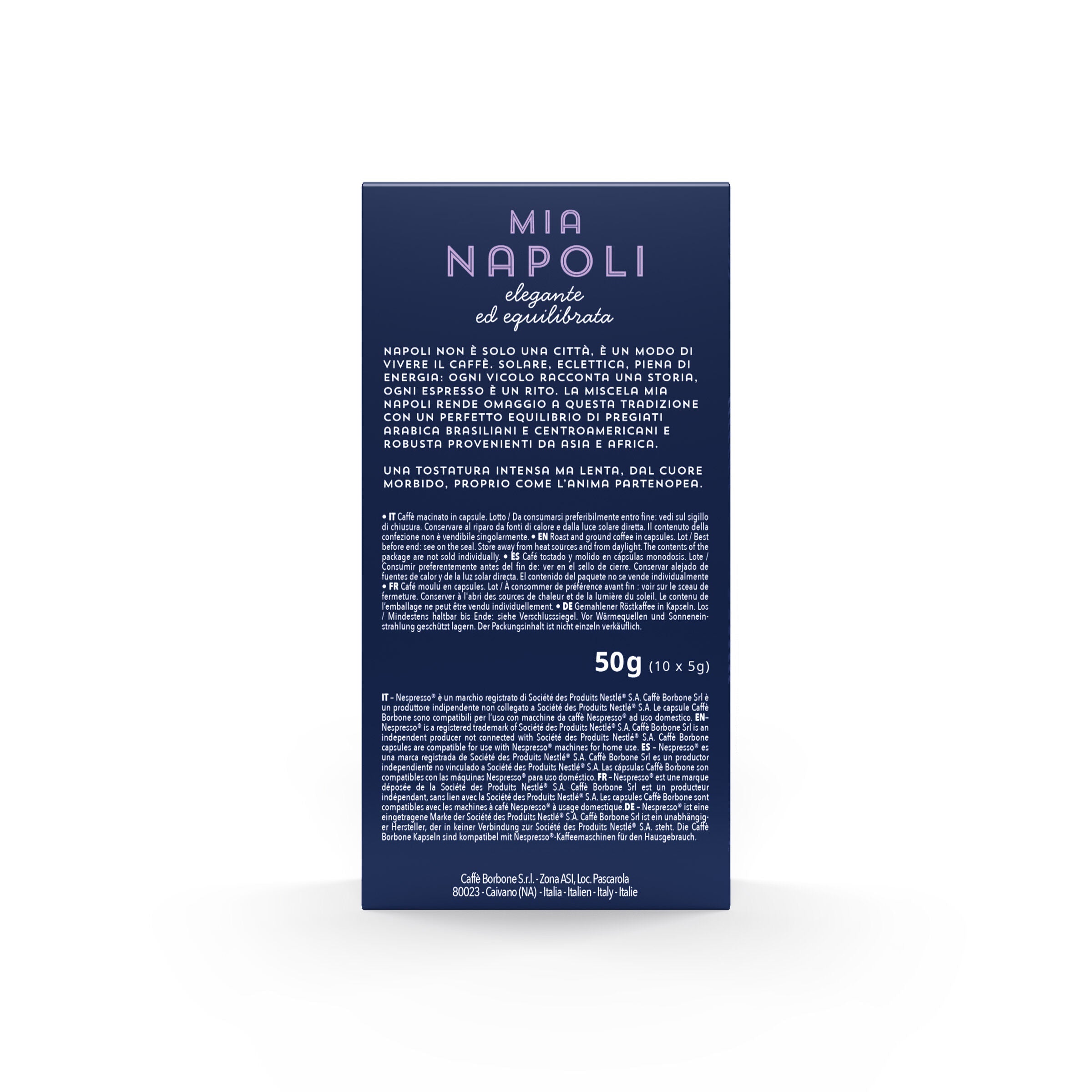 Nuove 100 capsule Mia Napoli in alluminio compatibili con macchine Nespresso®*