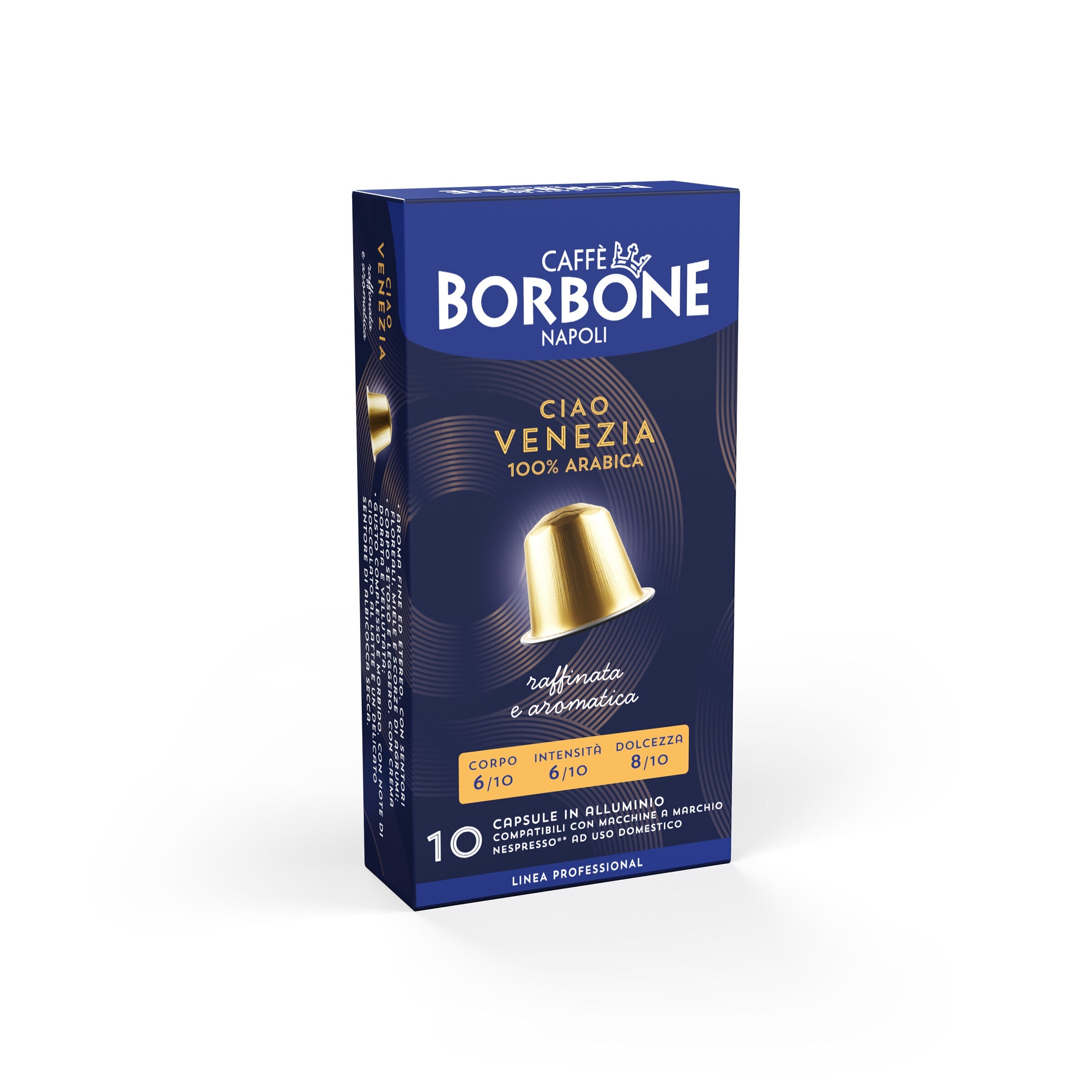 Nuove 100 capsule Ciao Venezia in alluminio compatibili con macchine Nespresso®*
