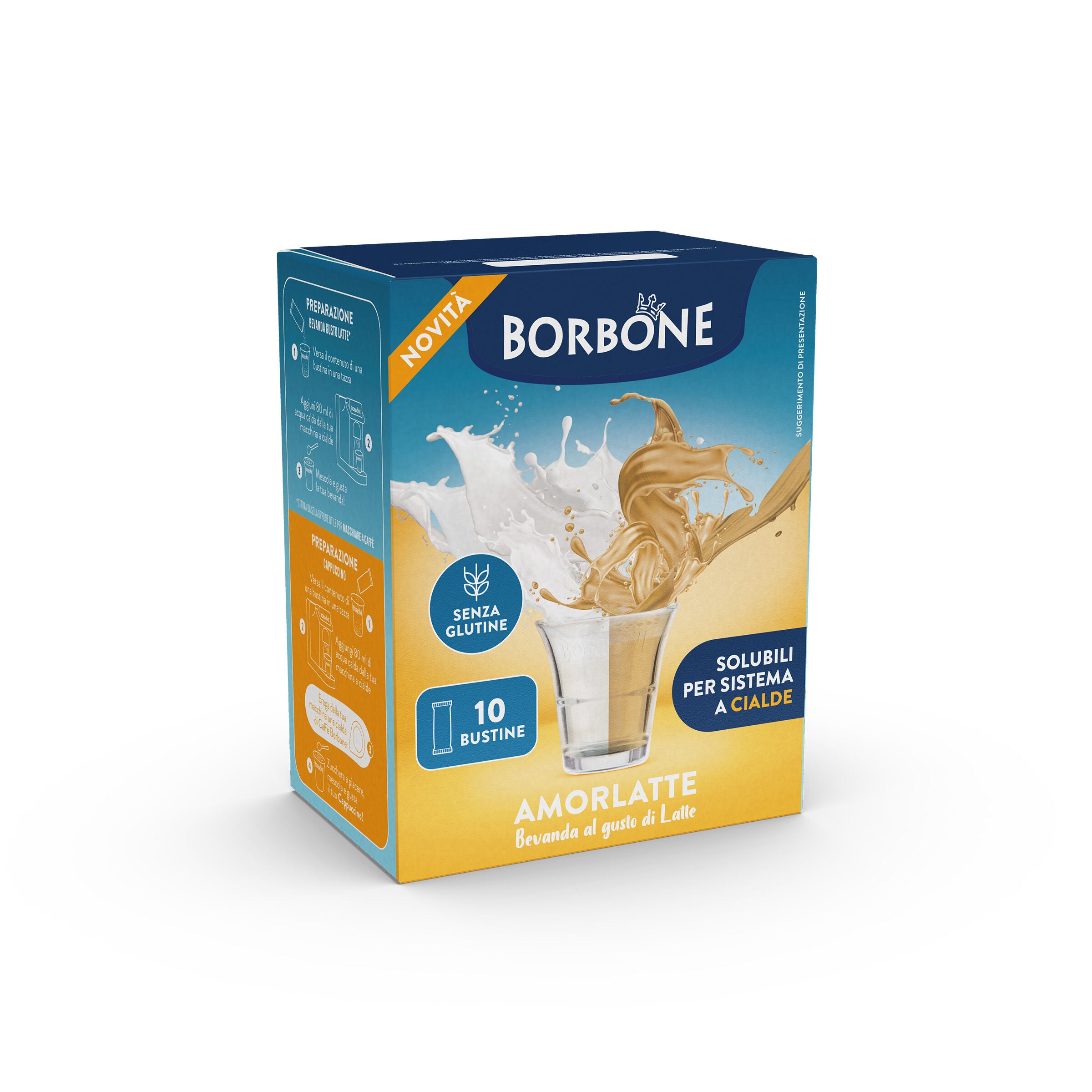 STICK PREPARATO SOLUBILE PER BEVANDA BIANCA “AMORLATTE”