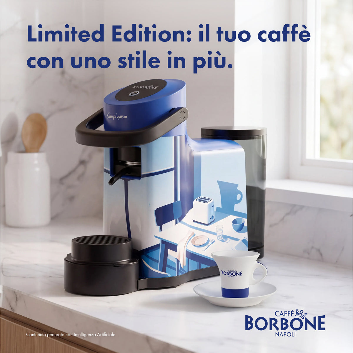 Simplymoon Caffè Borbone Limited Edition Blu Grafica 3