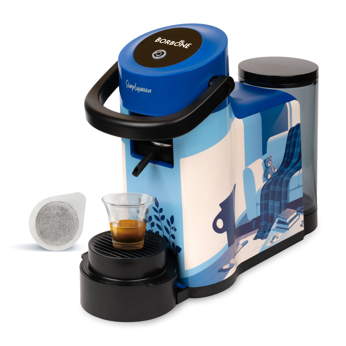 Simplymoon Caffè Borbone Limited Edition Blu Grafica 1
