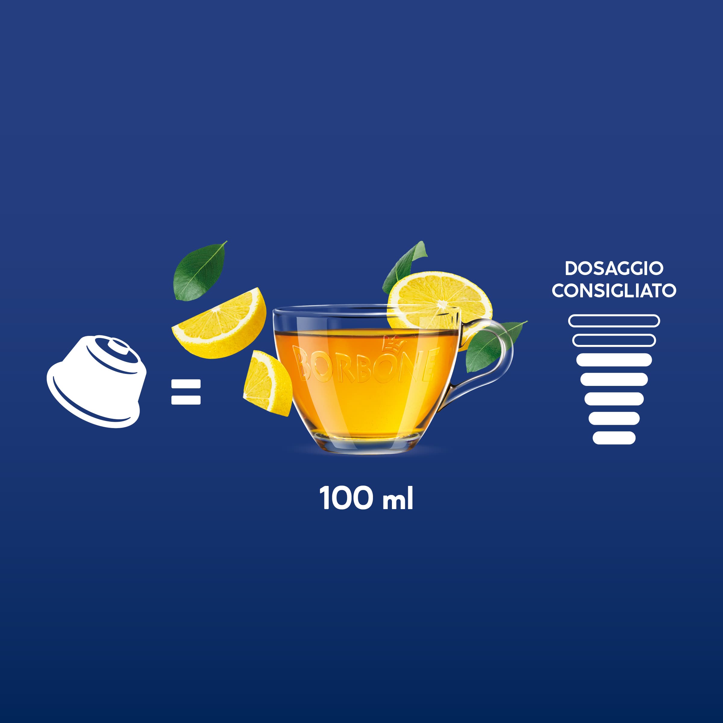 64 Capsule Gusto Tè Al Limone Caffè Borbone