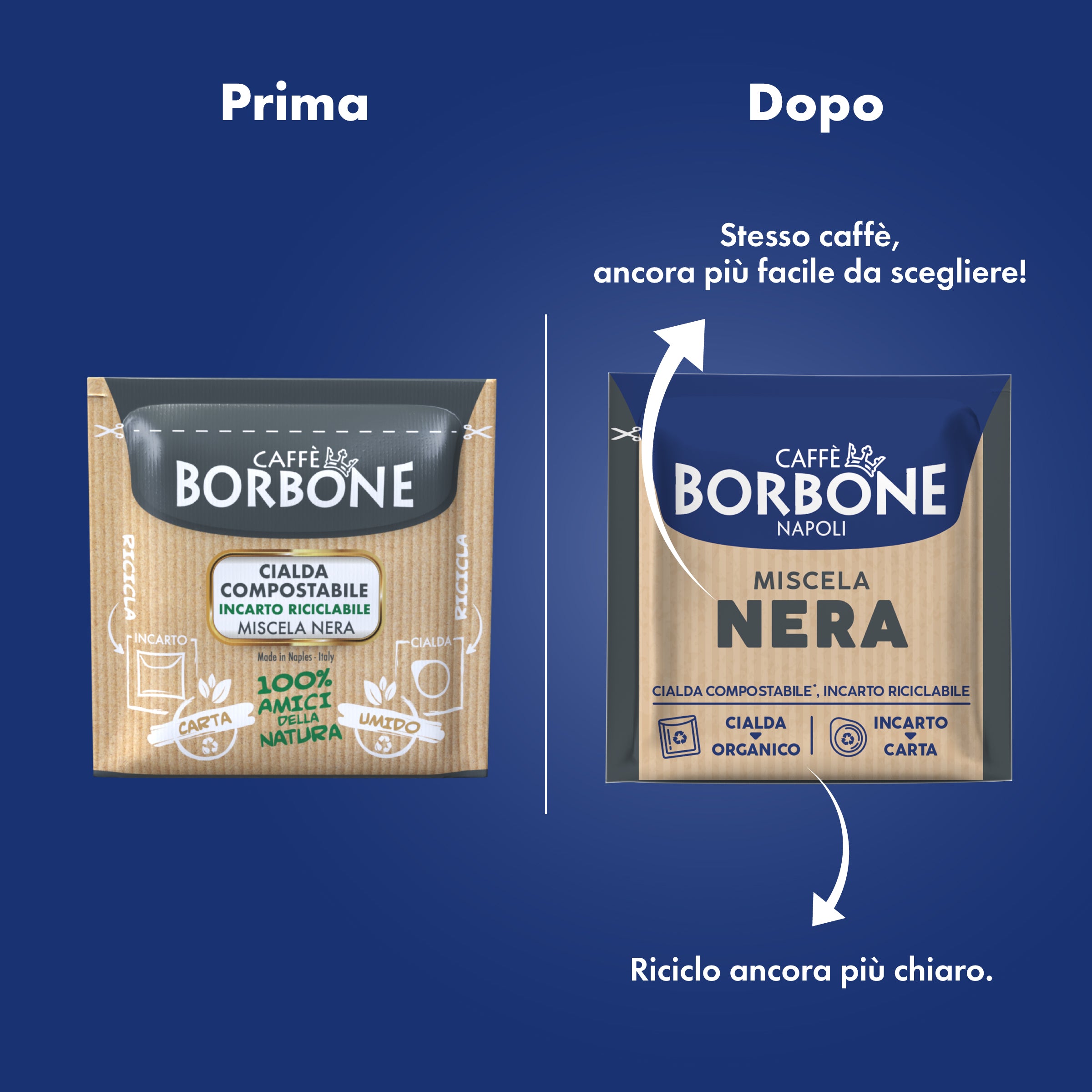 Cialde ESE 44 mm Caffè Borbone Miscela NERA