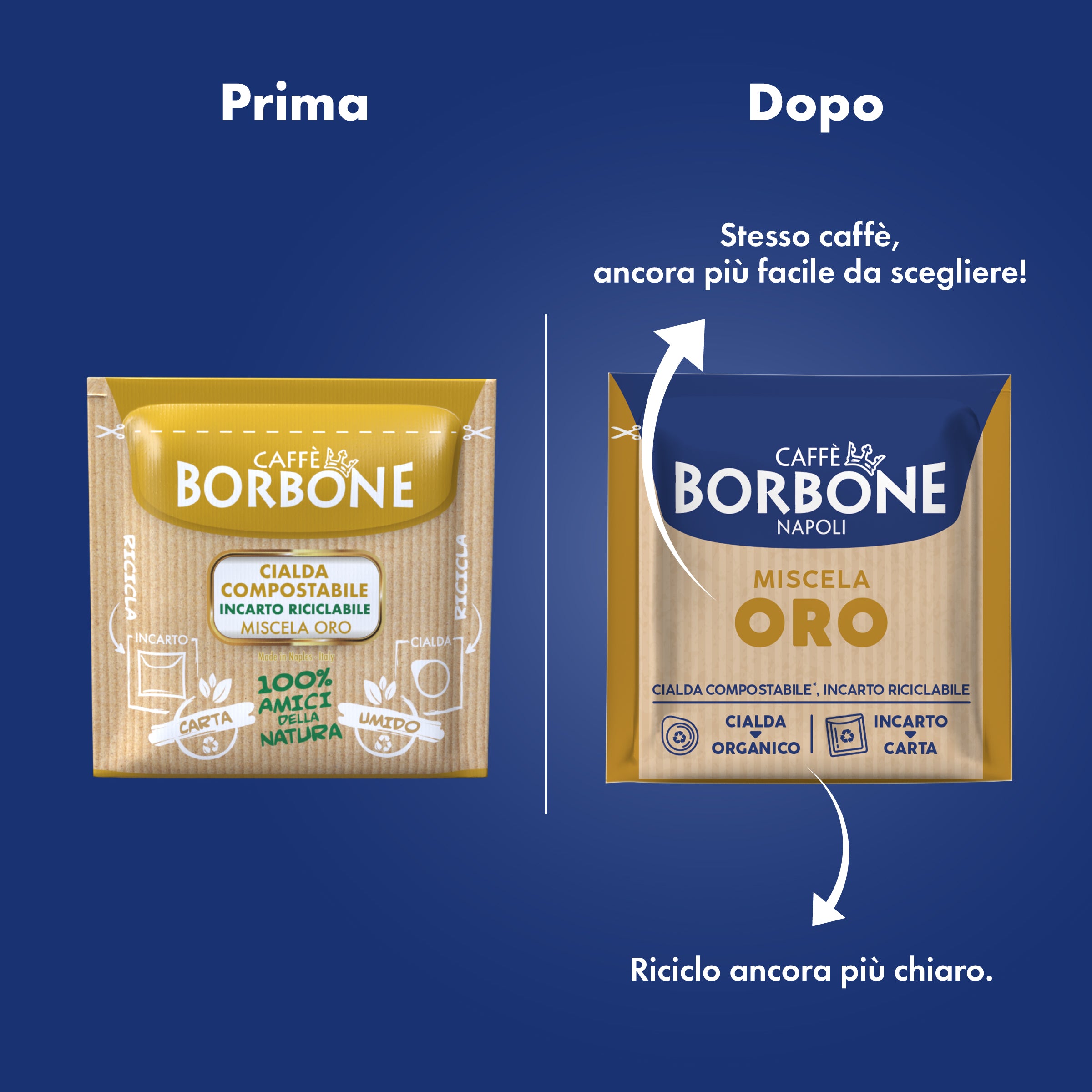 Cialde ESE 44 mm Caffè Borbone Miscela ORO