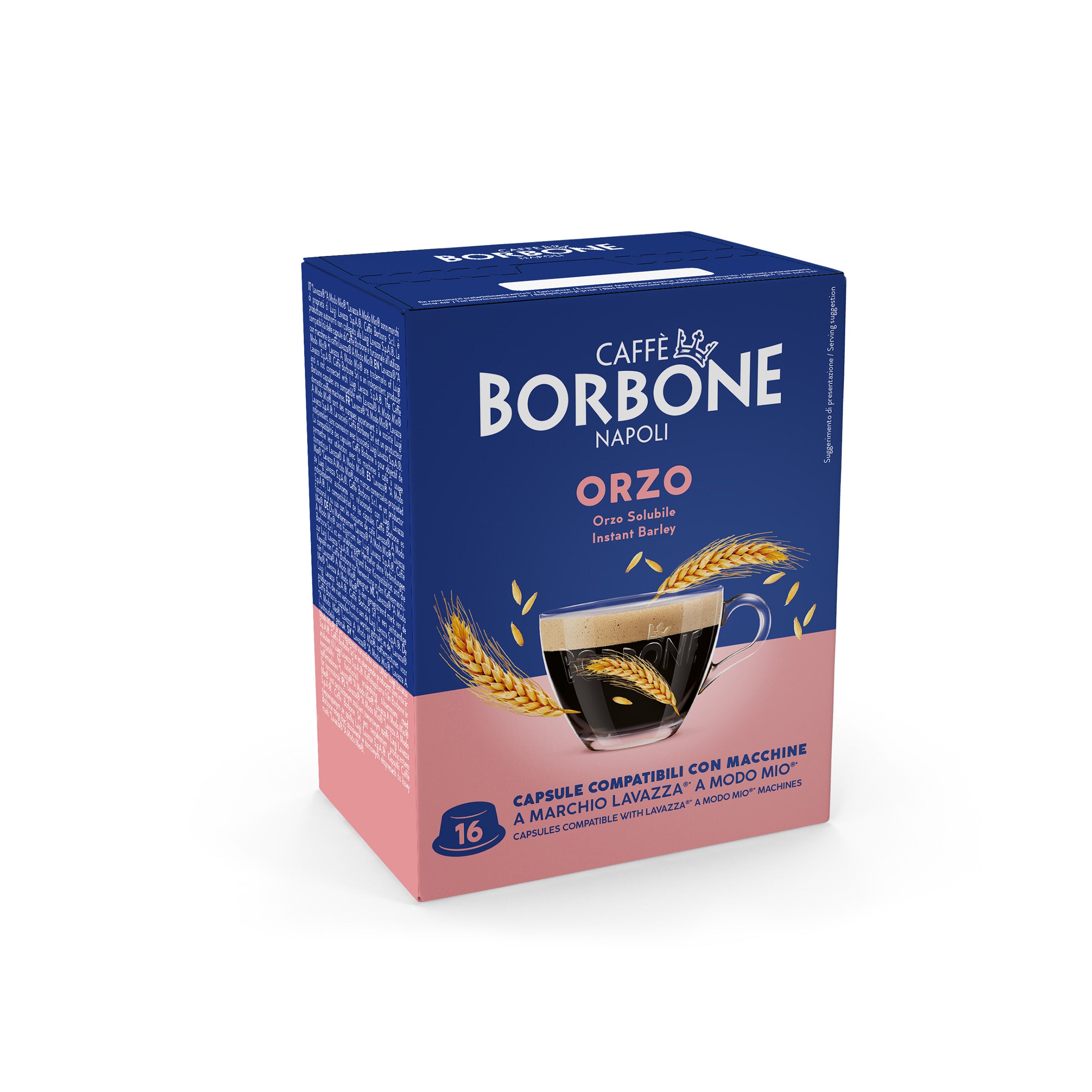 capsule Borbone COMPATIBILI con macchine a marchio Lavazza®* A Modo Mio®* - Bevanda solubile ORZO