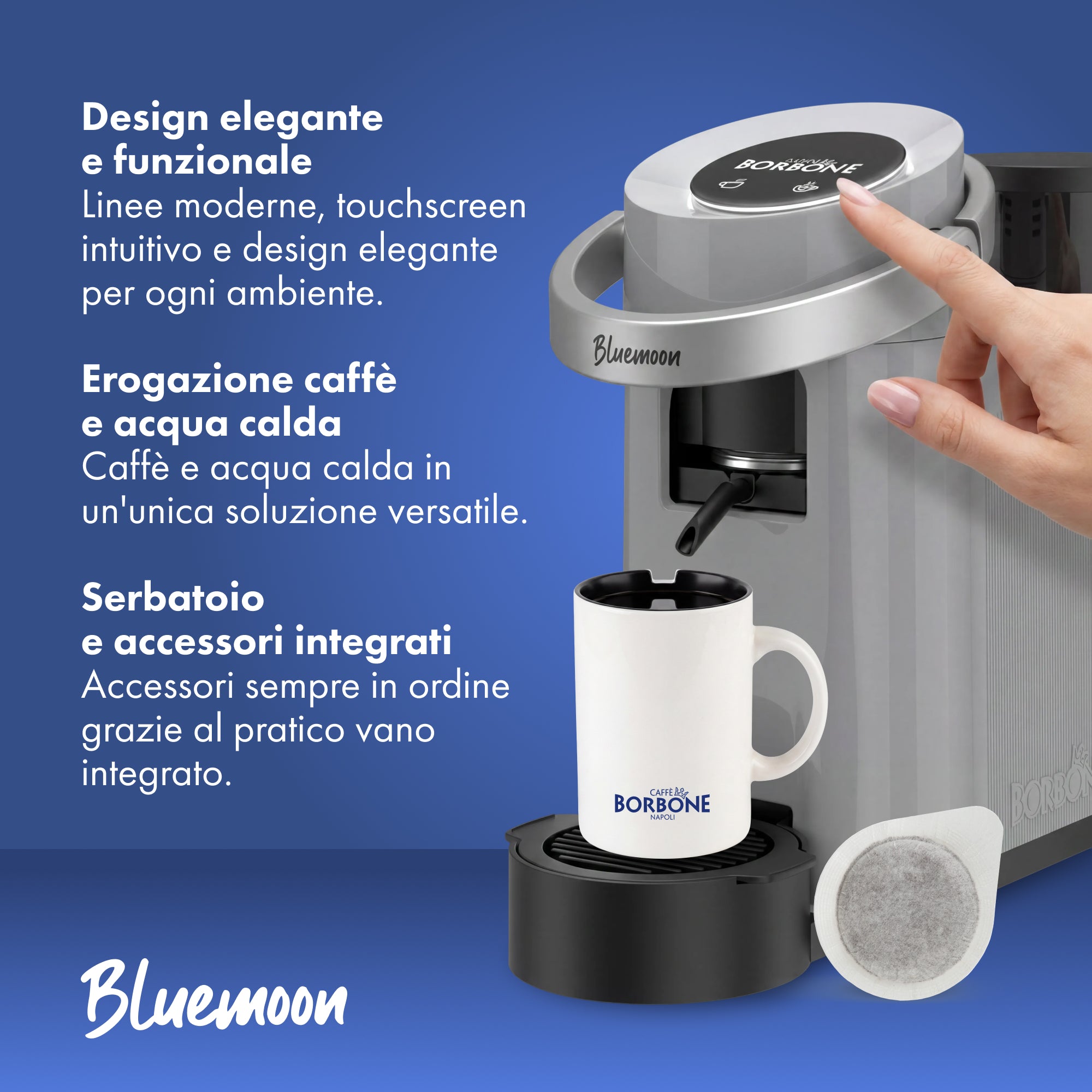 Bluemoon Caffe Borbone Grey