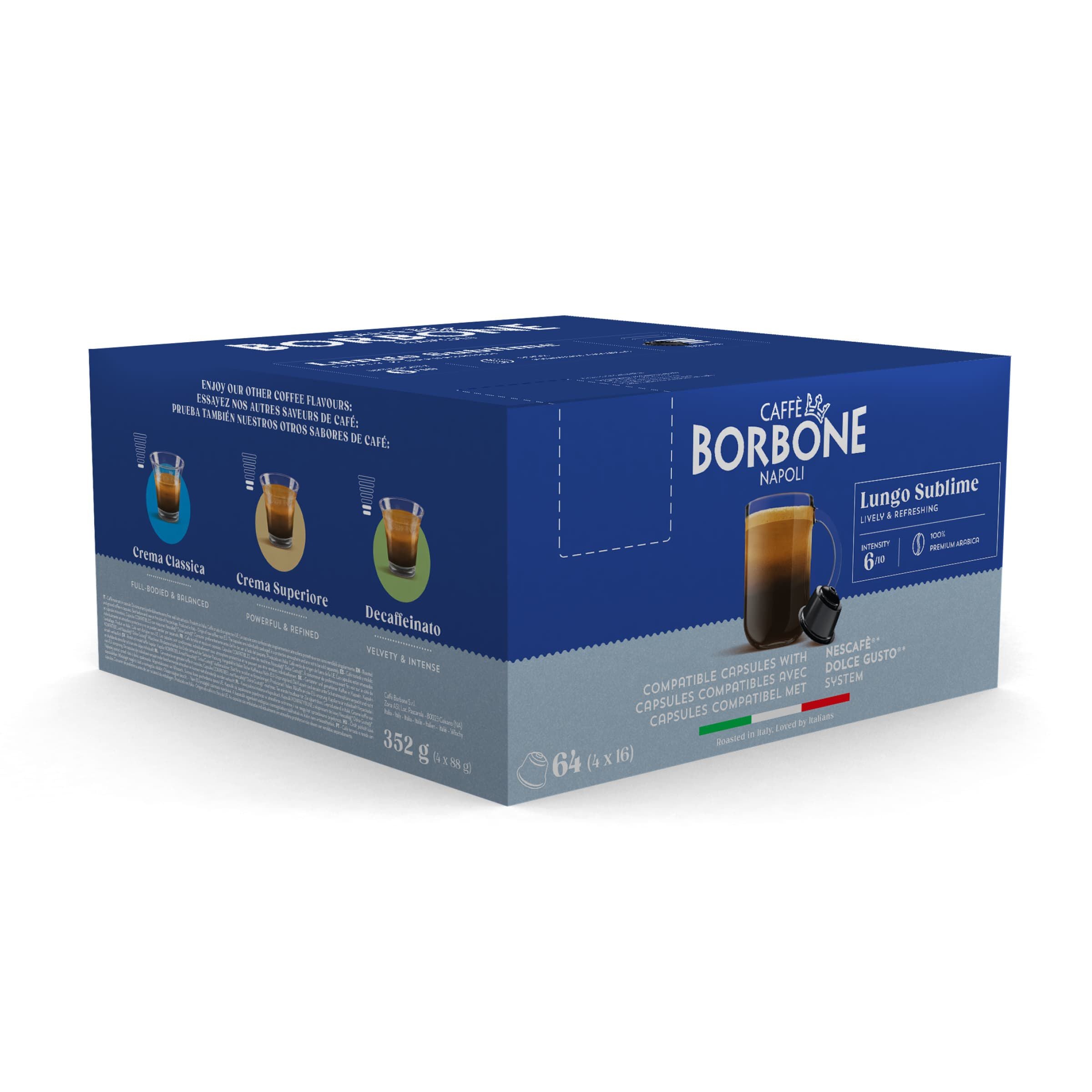 Lungo Sublime 100 % Arabica, neue Kapseln, kompatibel mit Nescafè®* Dolce Gusto®* Kaffeemaschinen