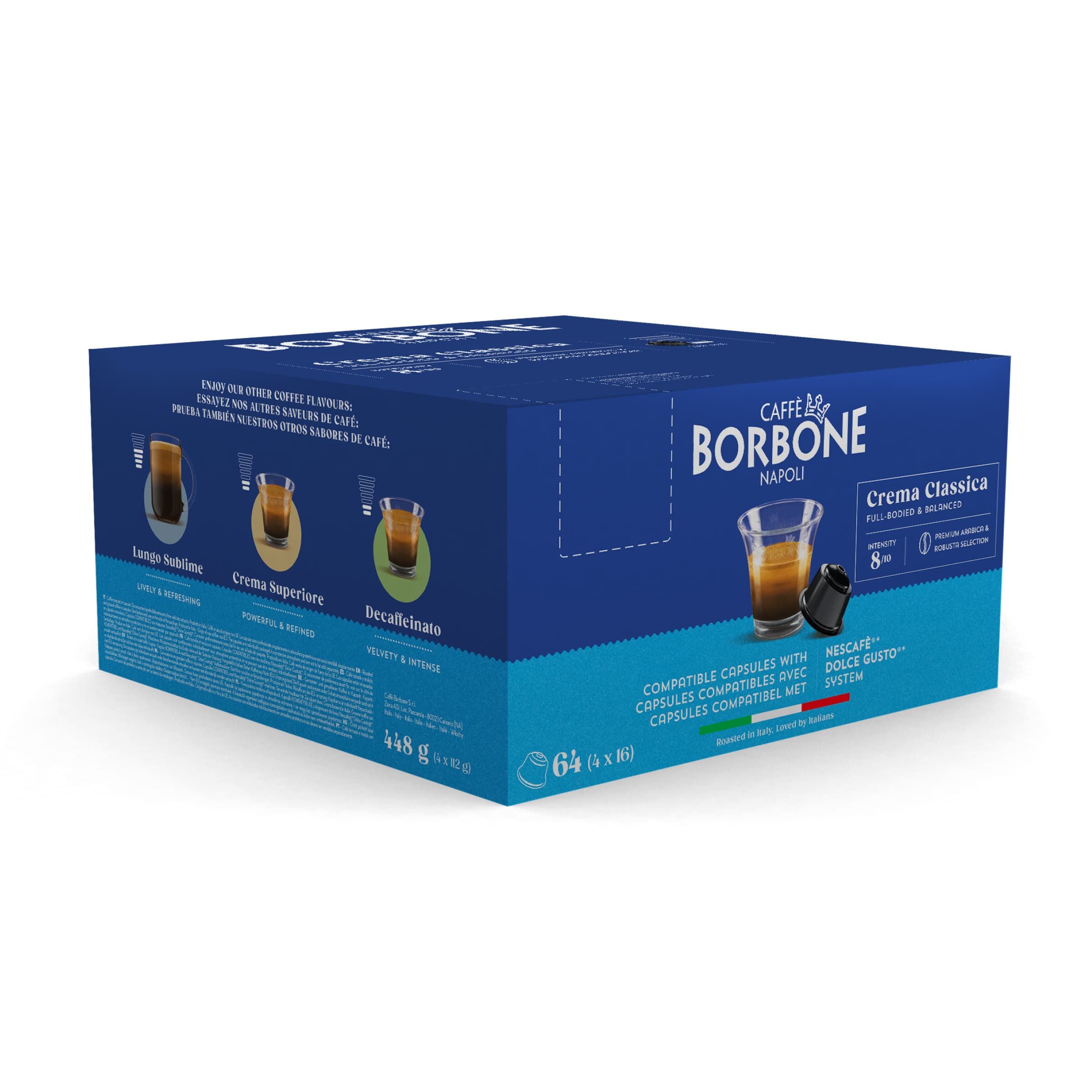 Crema Classica Neue Kapseln, kompatibel mit Nescafè®* Dolce Gusto®* Kaffeemaschinen