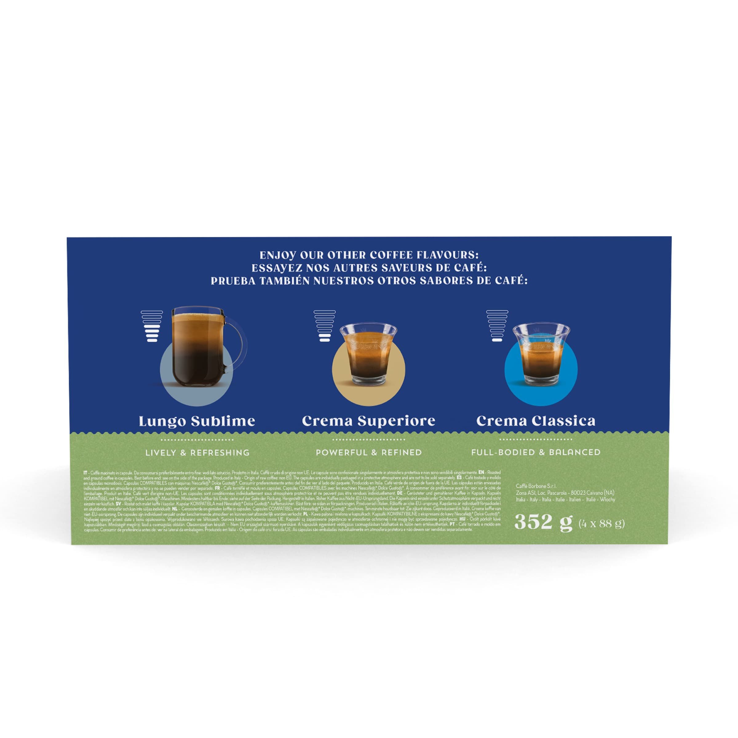 Decaffeinato Neue Kapseln, kompatibel mit Nescafè®* Dolce Gusto®* Kaffeemaschinen