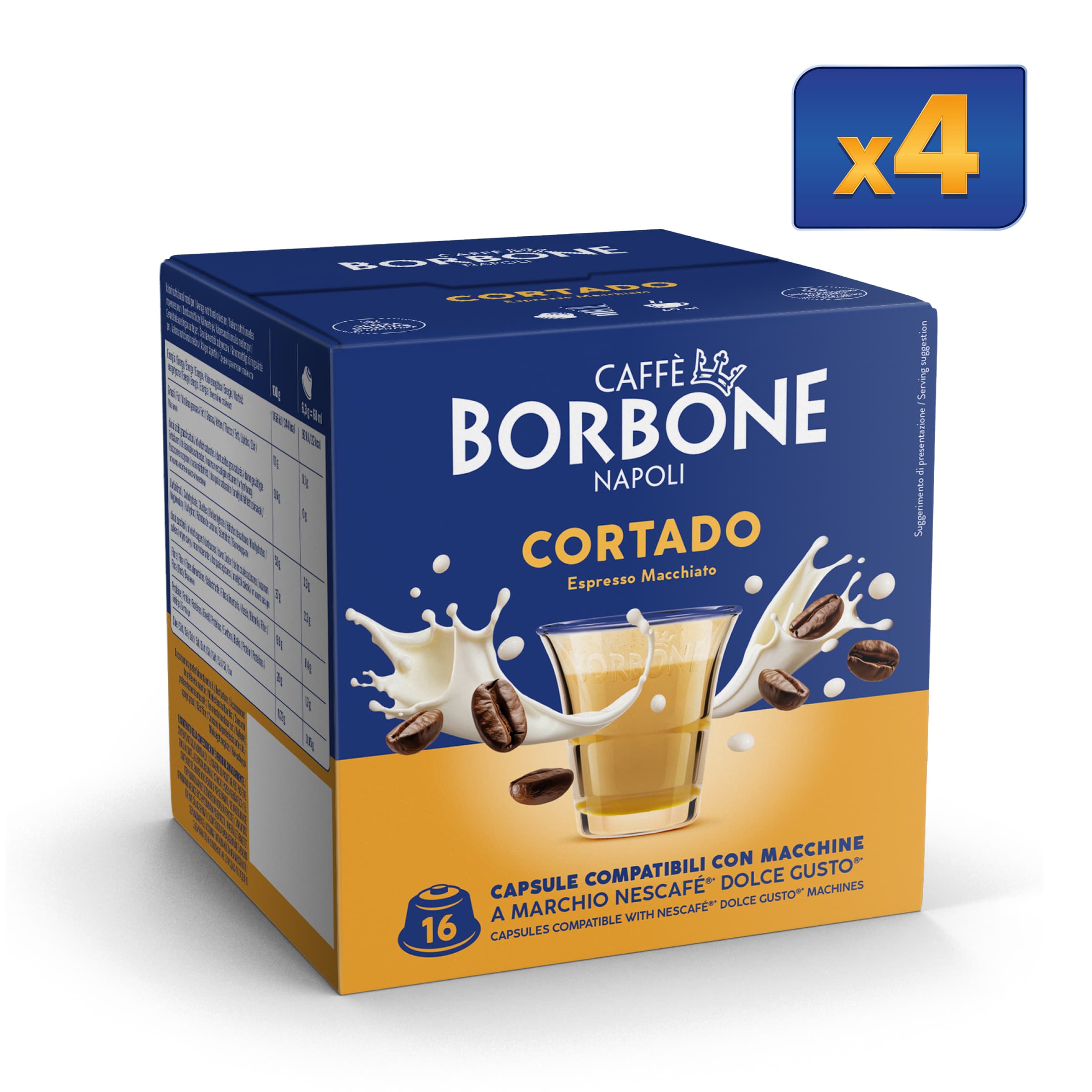 64 Capsules Cortado Caffe Borbone For Coffee Taste Instant Drink