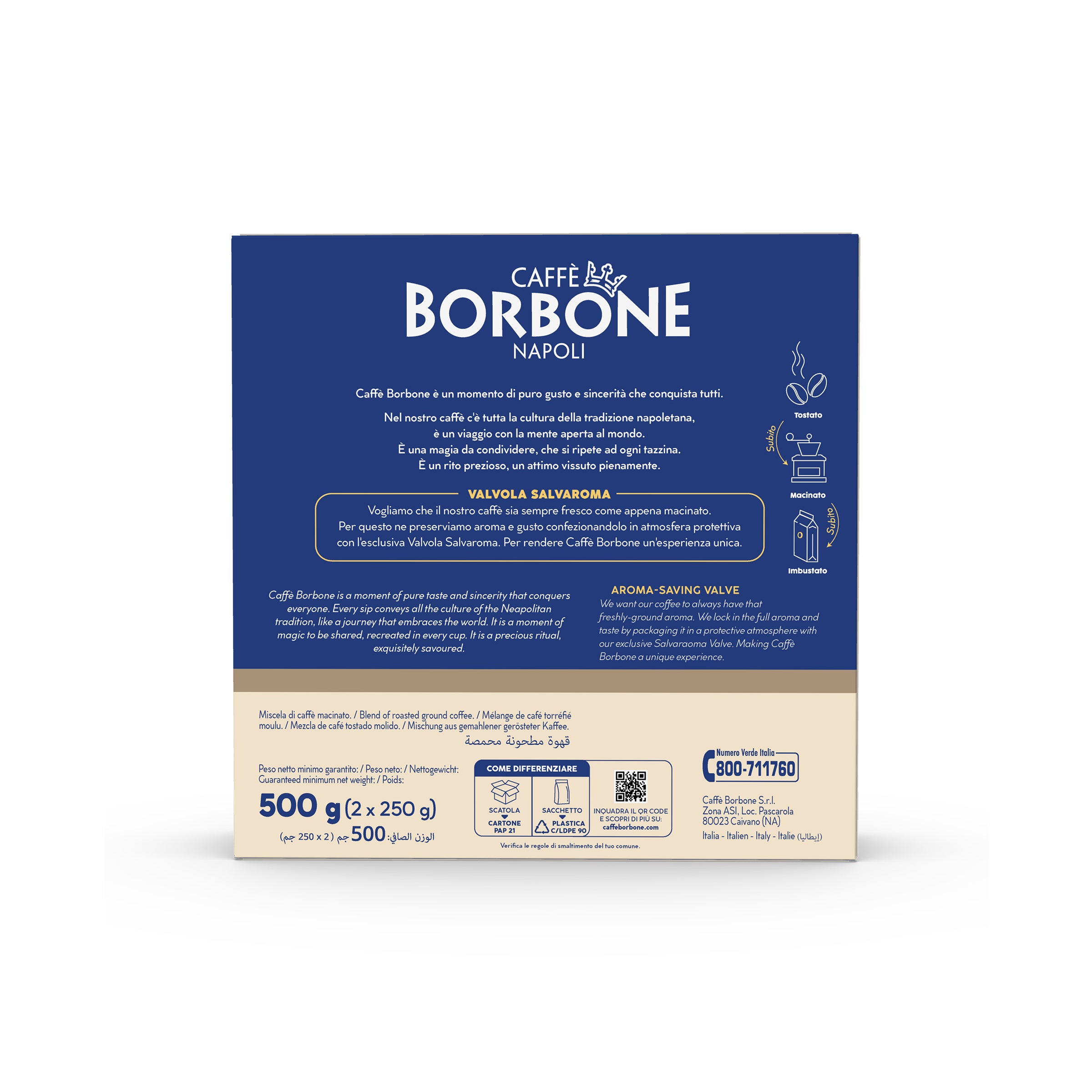 Borbone Moka Decisa Blend 2X250Gr Bipack