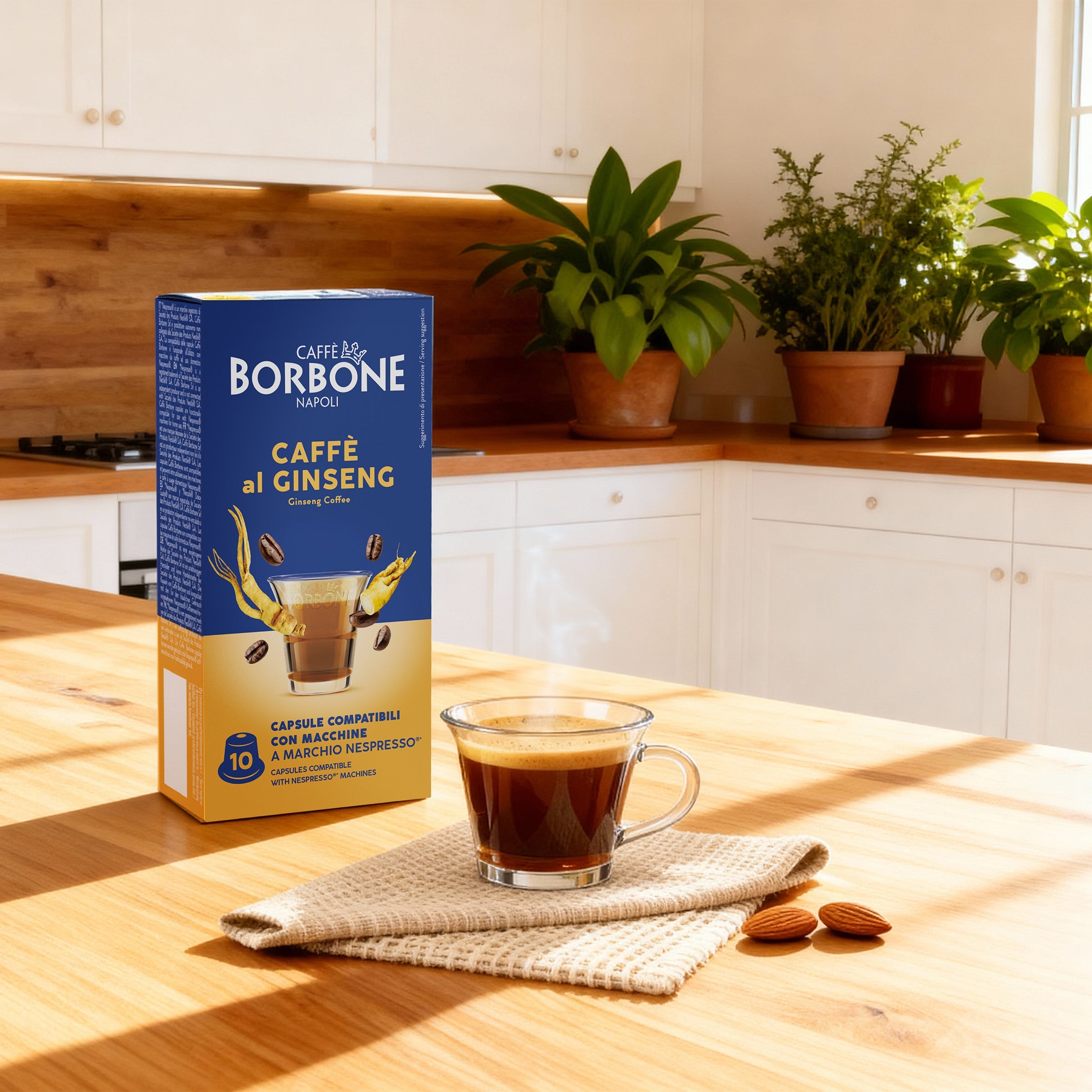 Kaspeln Milch-Und Ginseng-Geschmack Für Lösliche Getränke Caffè Borbone