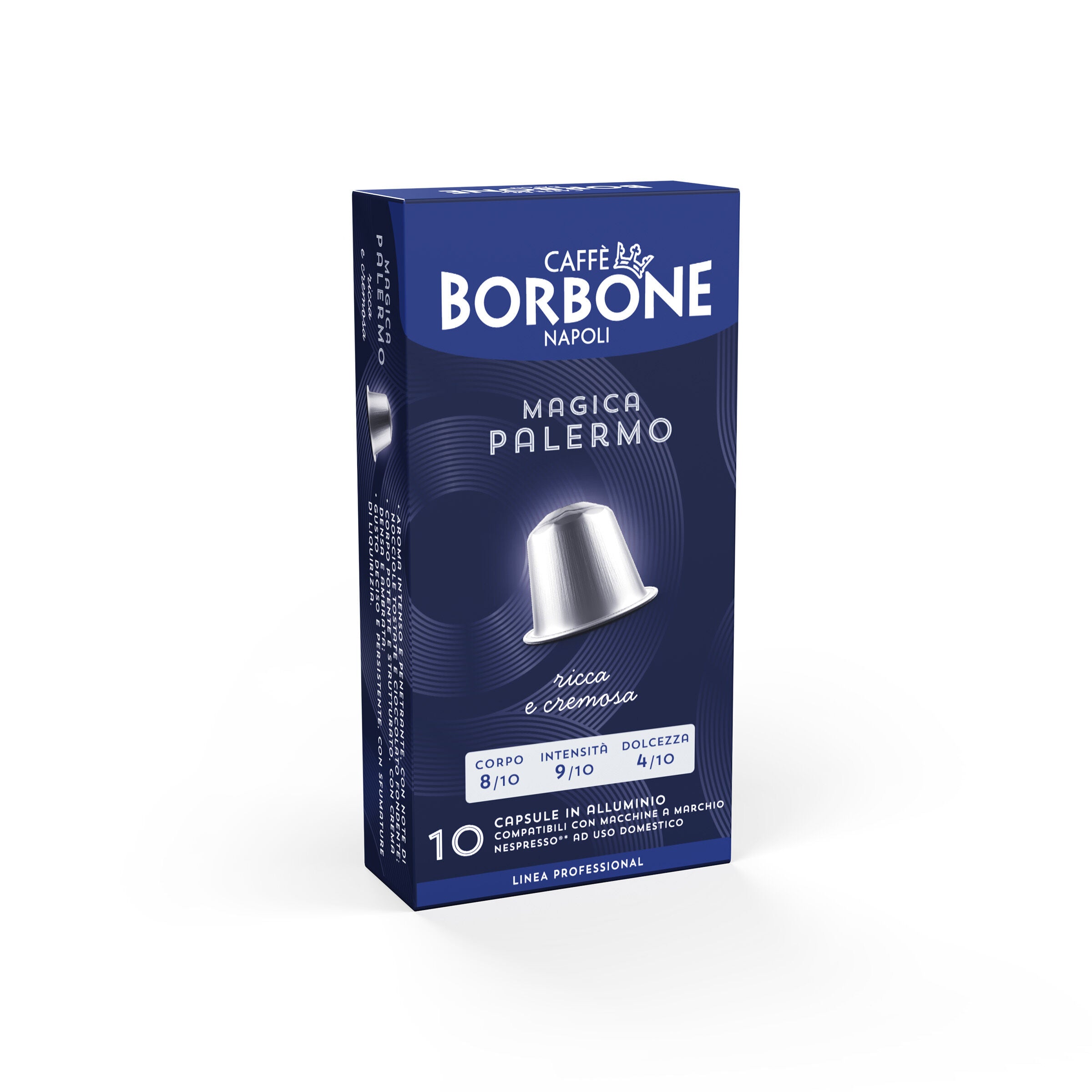 Nuove 100 capsule Magica Palermo in alluminio compatibili con macchine Nespresso®*
