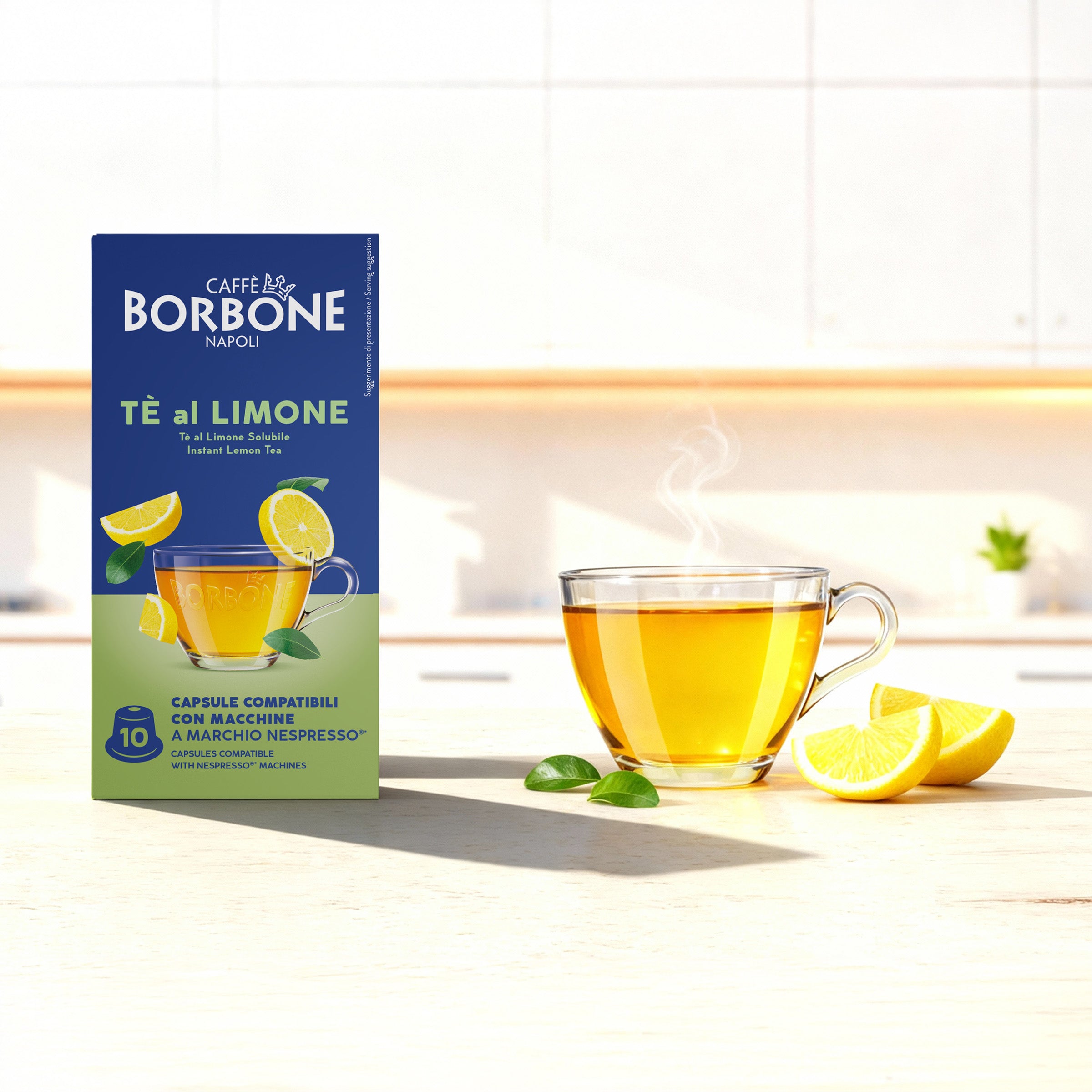 Capsule Borbone Per Bevanda Solubile Al Gusto TÈ AL LIMONE