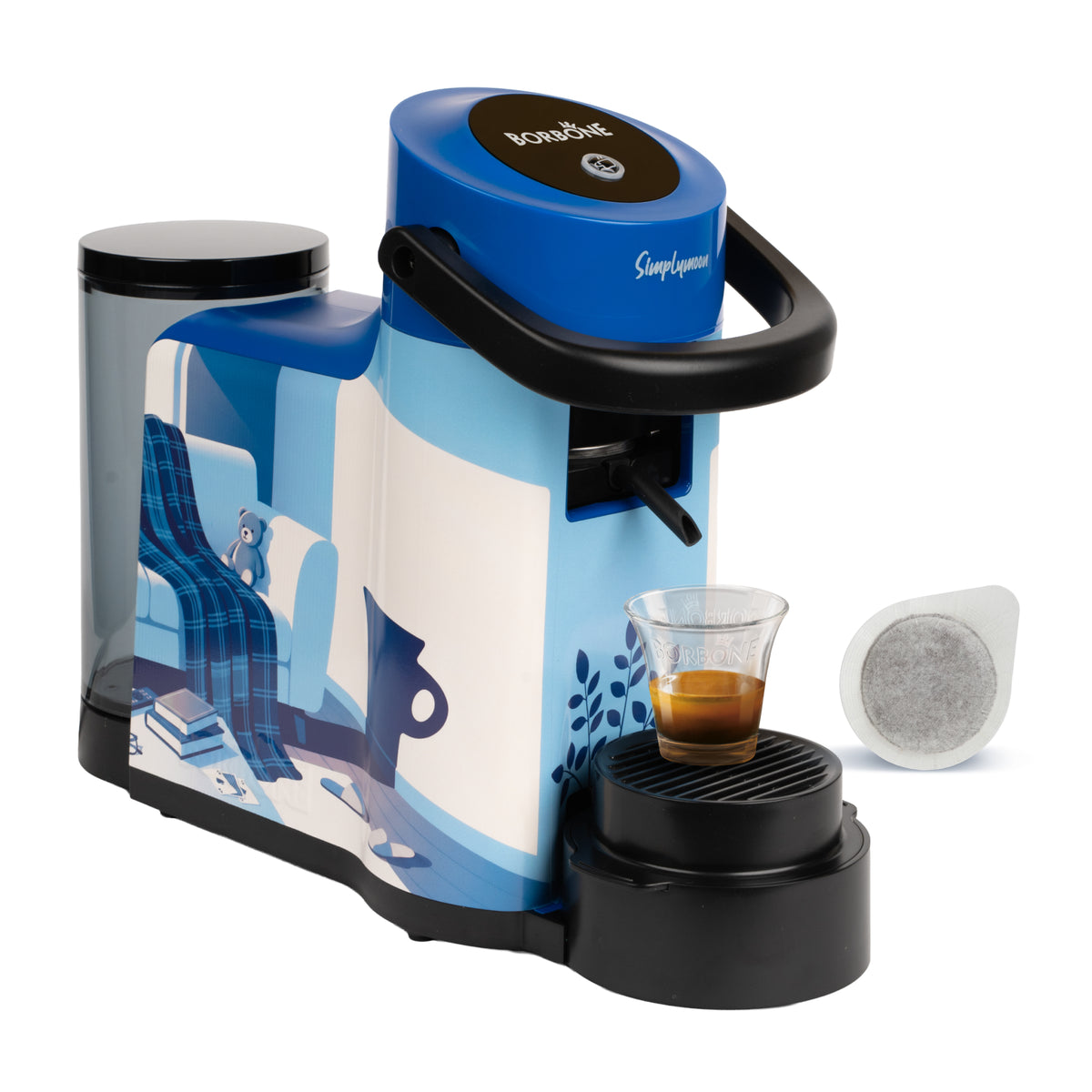 Simplymoon Caffè Borbone Limited Edition Blu Grafica 1