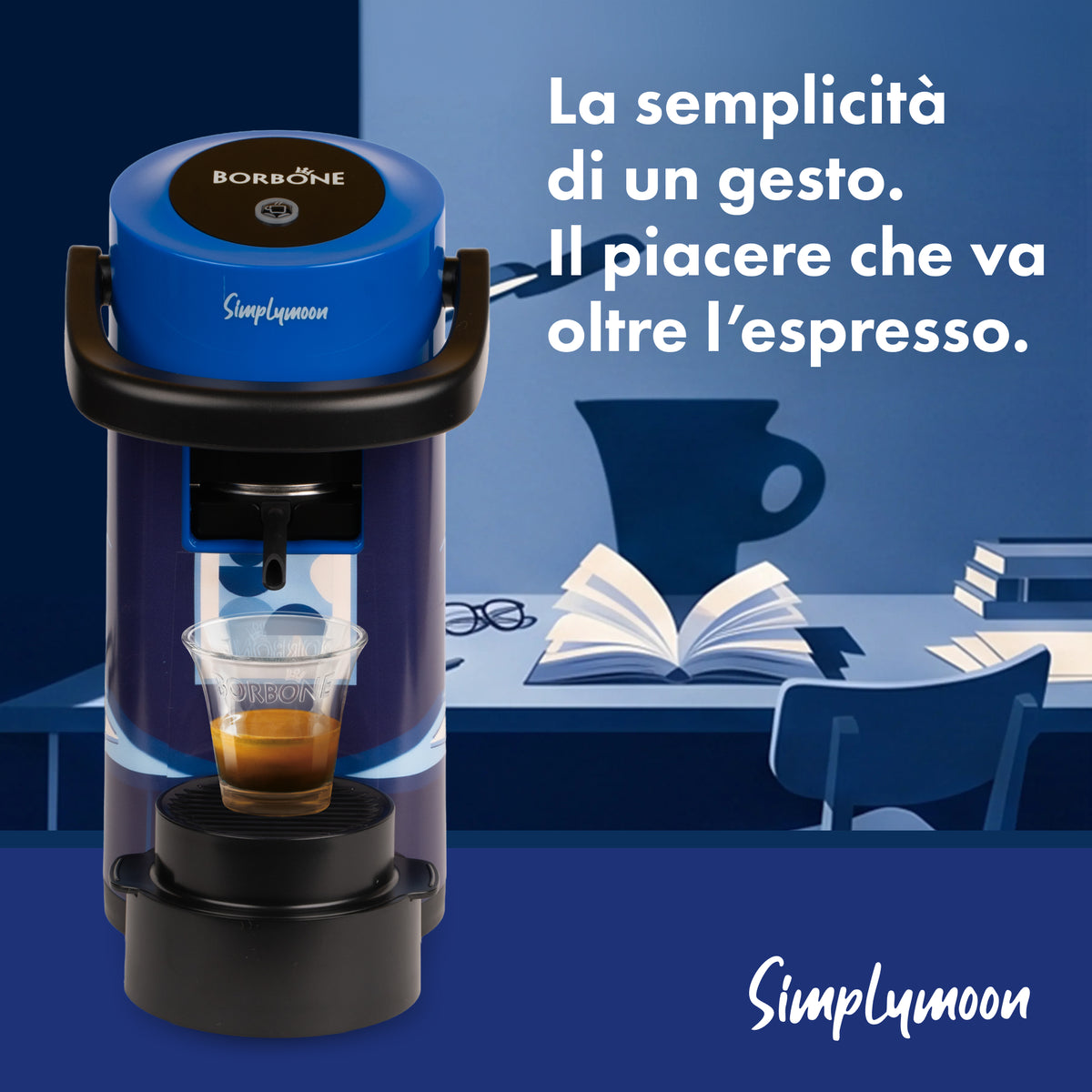 Simplymoon Caffè Borbone Limited Edition Blu Grafica 2