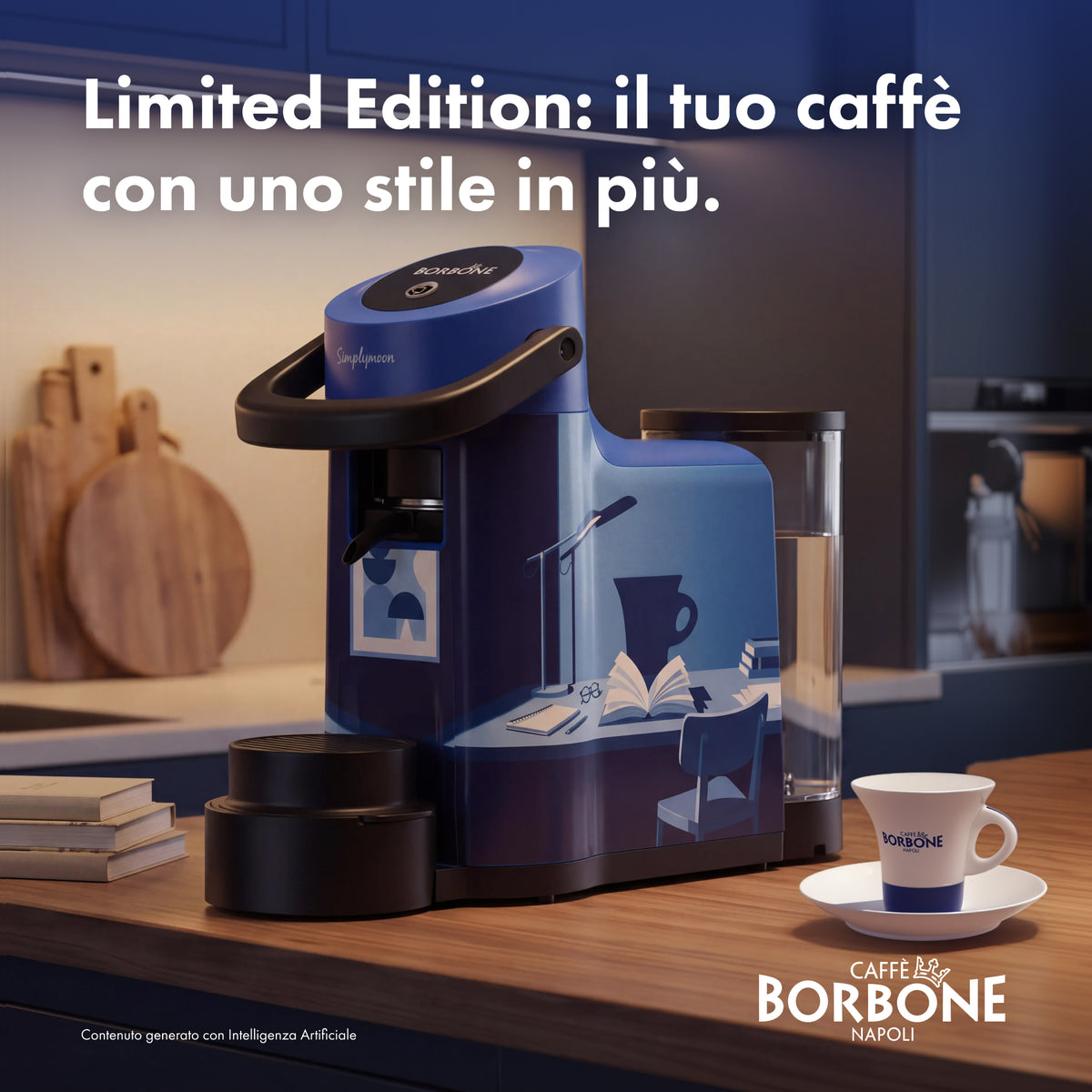 Simplymoon Caffè Borbone Limited Edition Blu Grafica 2