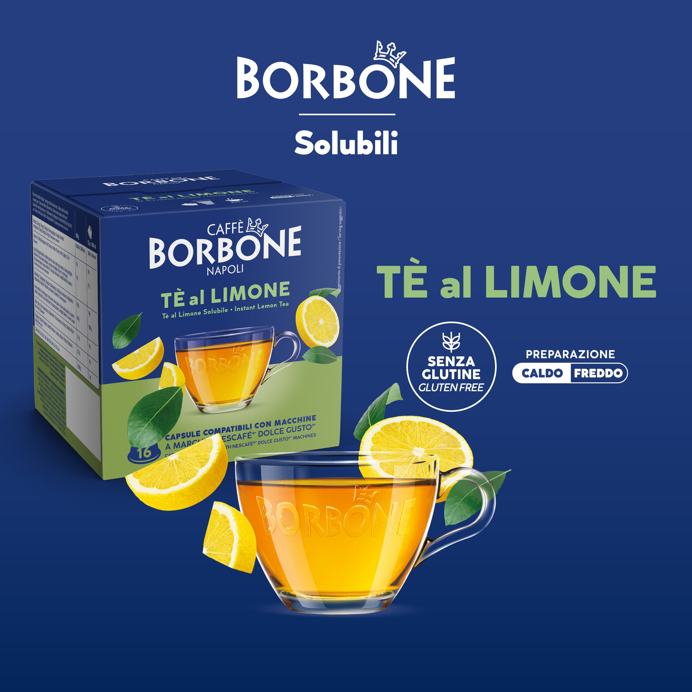 Capsule Borbone Per Bevanda Solubile Al Gusto Tè Al Limone