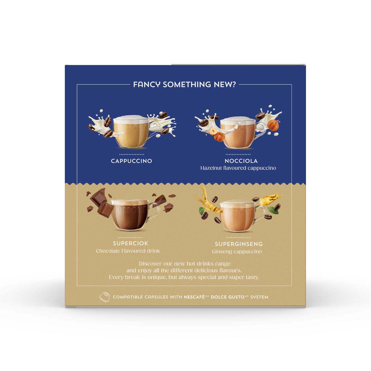 New Capsules Compatible with Nescafè®* Dolce Gusto®* Coffee Machines,
