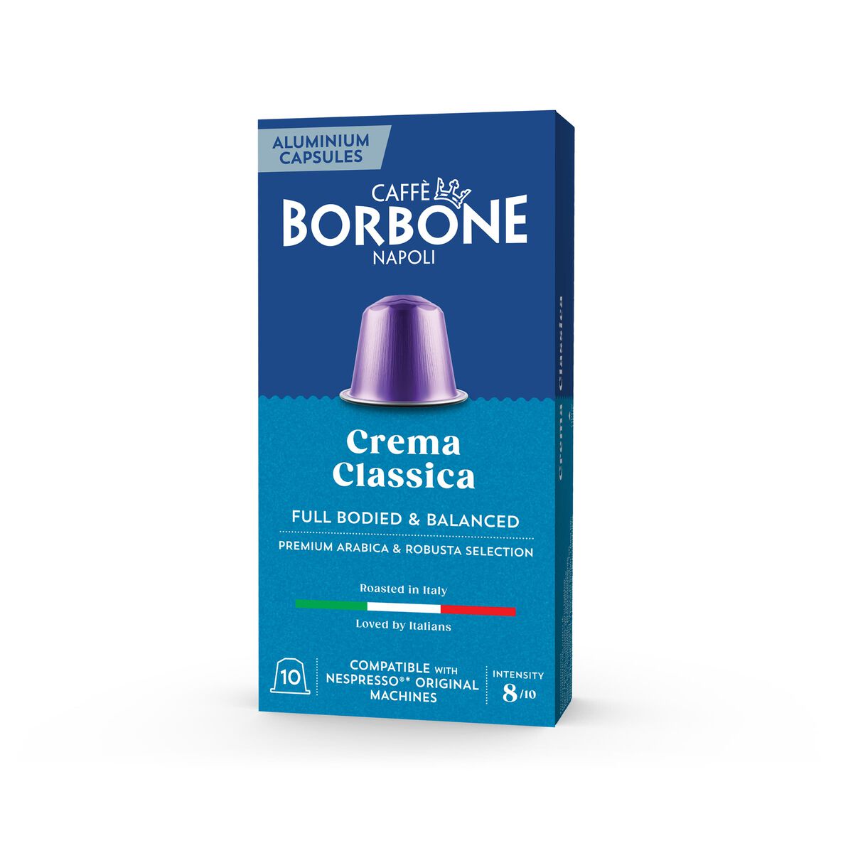 New 100 Aluminum capsules COMPATIBLE with Nespresso®* machines Crema Classica blend,