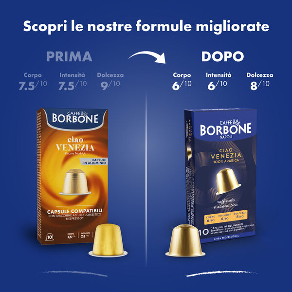 New 100 Aluminum capsules COMPATIBLE with Nespresso®* machines Ciao Venezia blend,  null