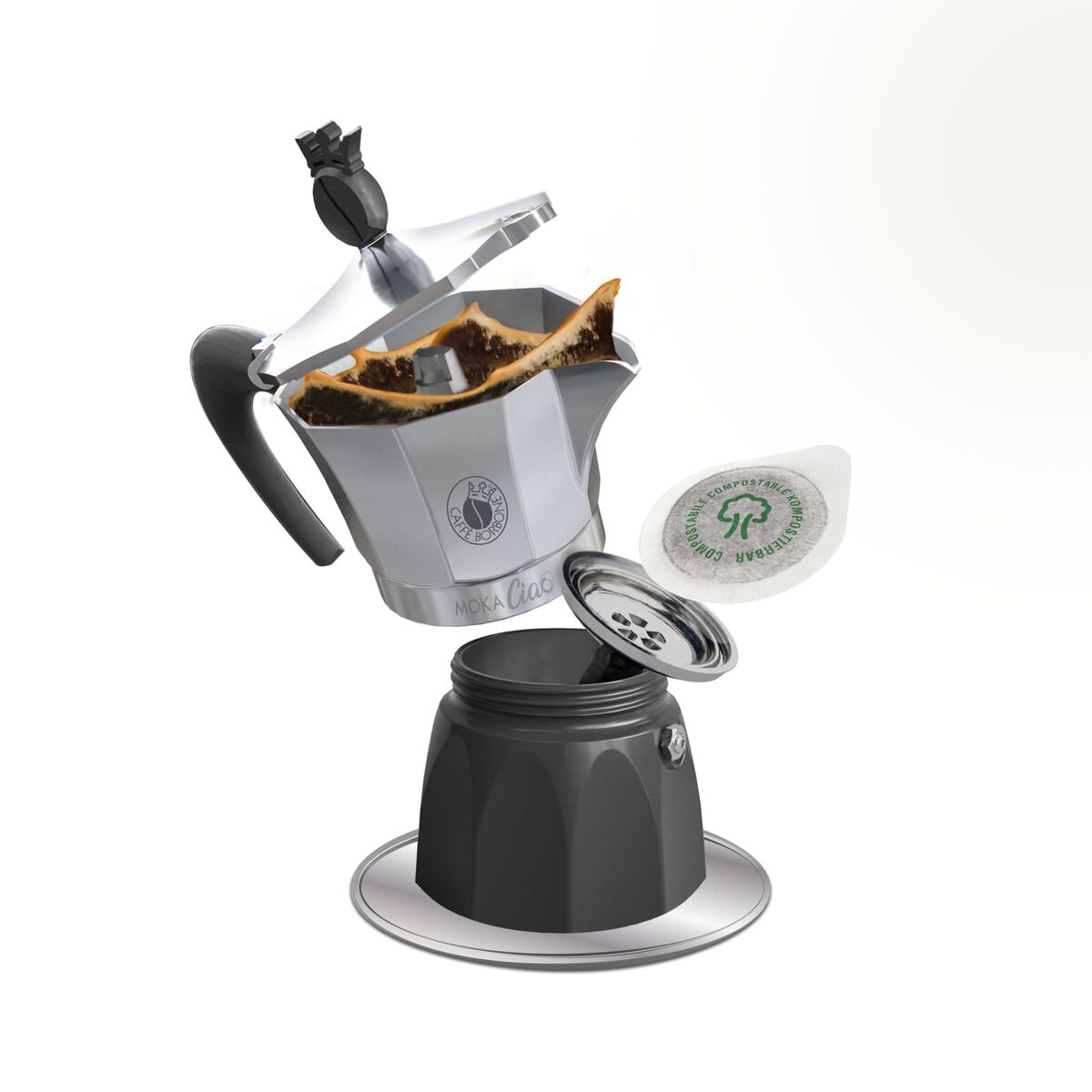 Induction MokaCiao Caffè Borbone - 15 FREE pods,