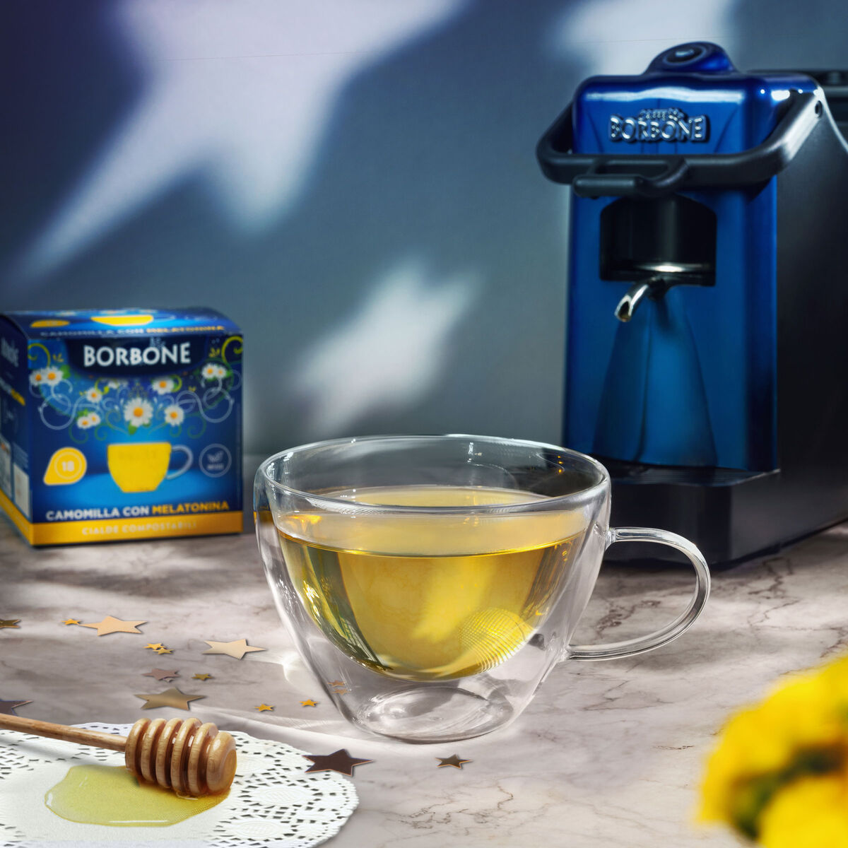 72 Pods Chamomile With Melatonin Caffe' Borbone,