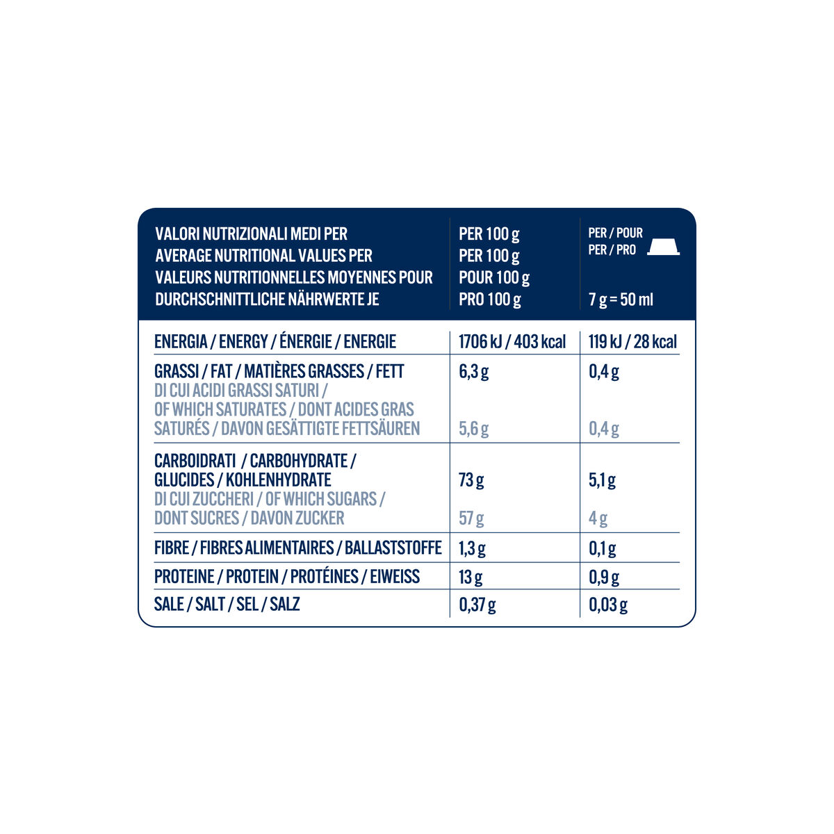 16 capsules Borbone for soluble beverage GINSENG flavor,