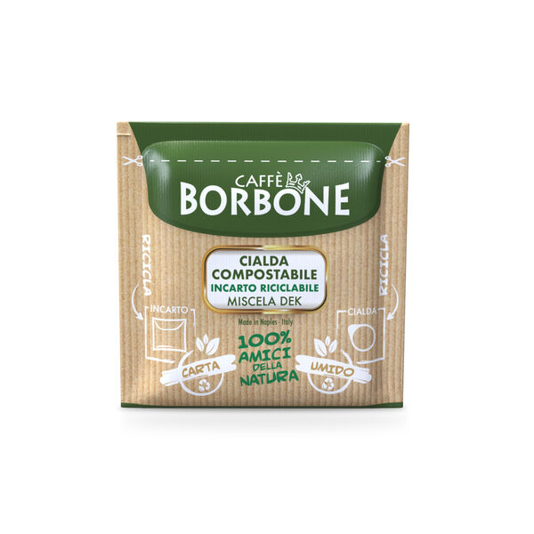 Cialde ESE 44mm Caffè Borbone COMPOSTABILI con Incarto RICICLABILE miscela Dek null