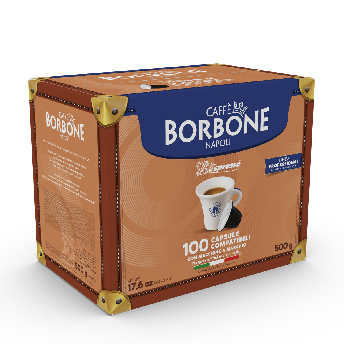 100 Capsules Borbone Compatible with home coffee machines Nespresso®* DEK GREEN Blend,