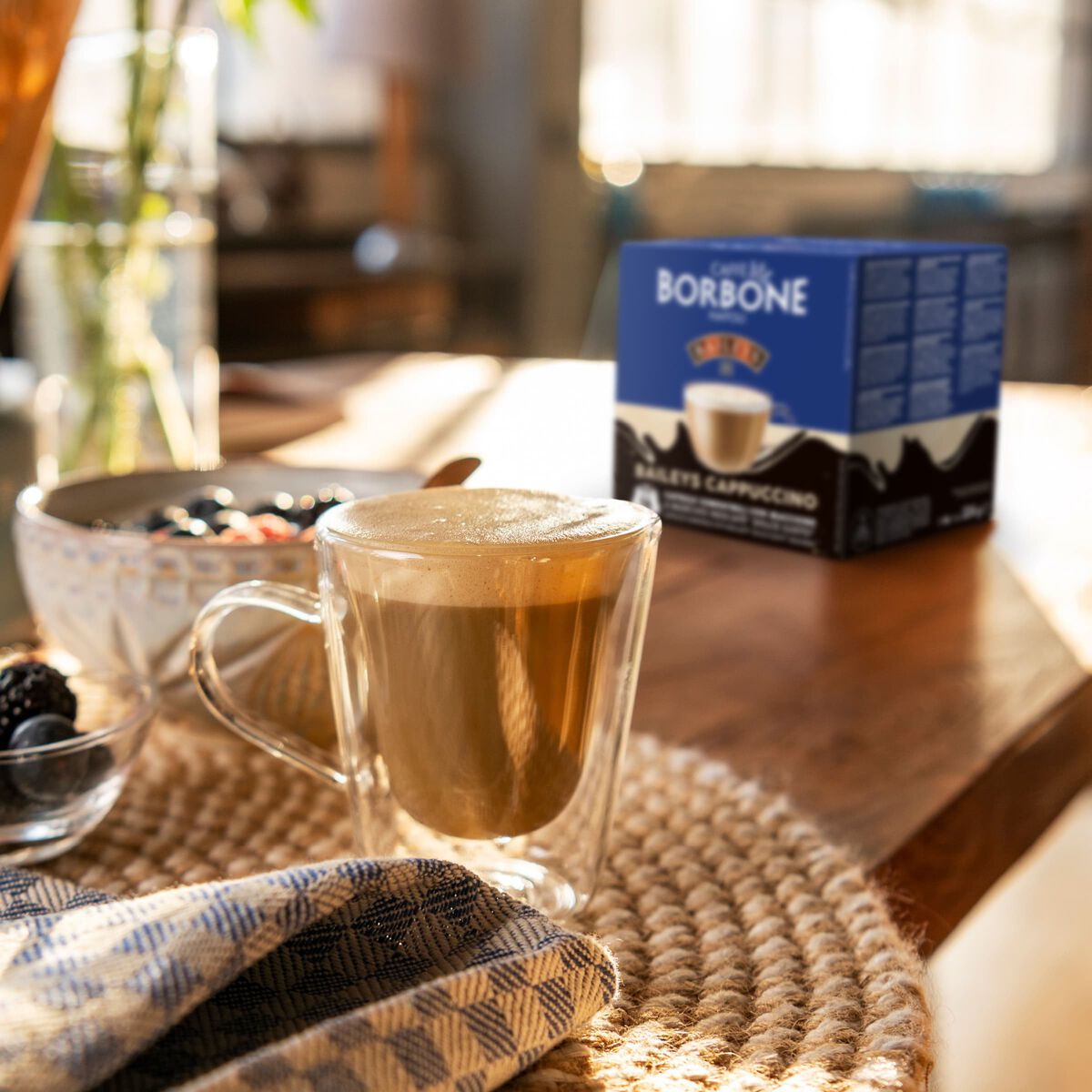 64 Capsules Borbone For Soluble Beverage Cappuccino Baileys,