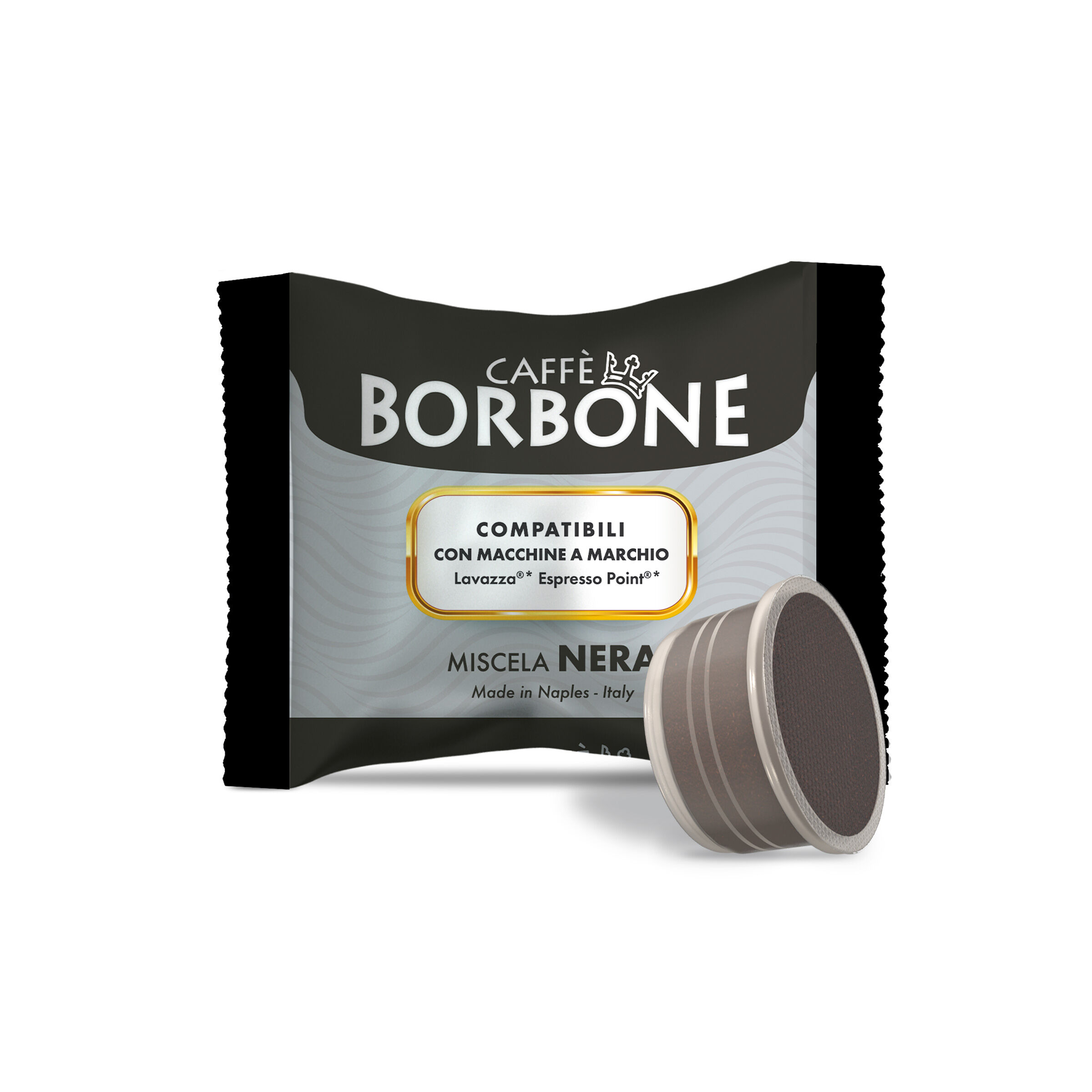 Borbone BLACK Capsules Compatible with Lavazza Espresso Point brand machines Caffeborbone