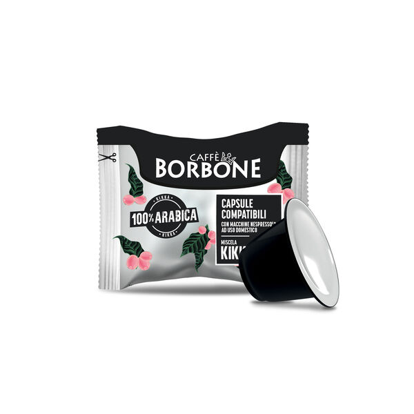 Kikka 100% Arabica Capsule Compatibili in Alluminio per macchine domestiche Nespresso®*