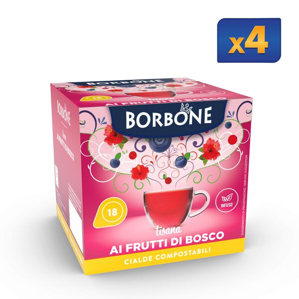 72 WILD BERRY INFUSION  Paper Pods  Borbone,