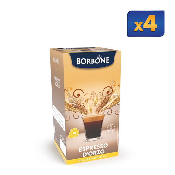 72 Barley Espresso Paper Pods Caffè Borbone,