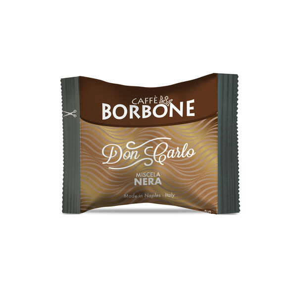 50 BLACK Blend Capsules Compatible Borbone Don Carlo,  null