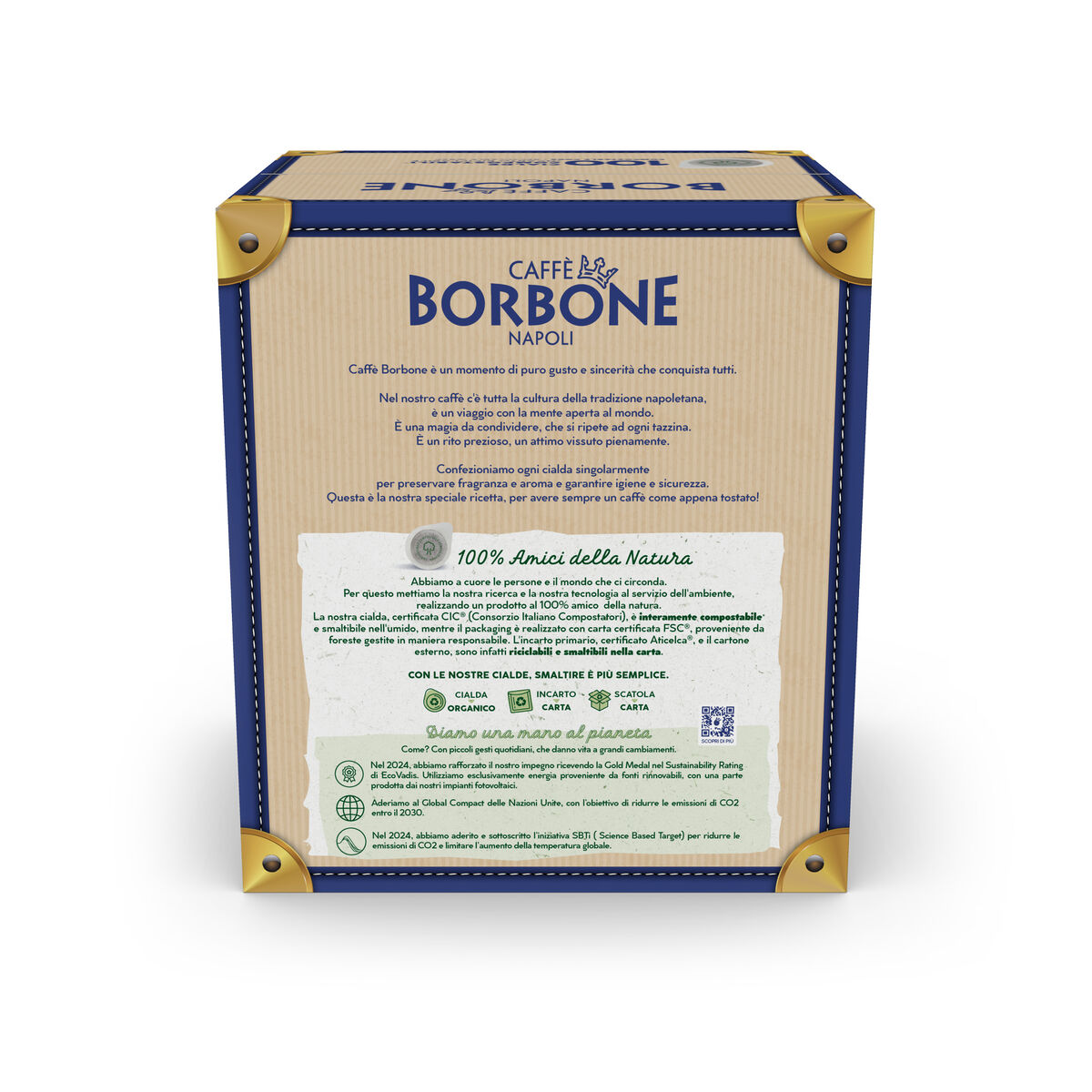 150 DEK GREEN Blend ESE Paper Pods 44 mm Caffè Borbone,